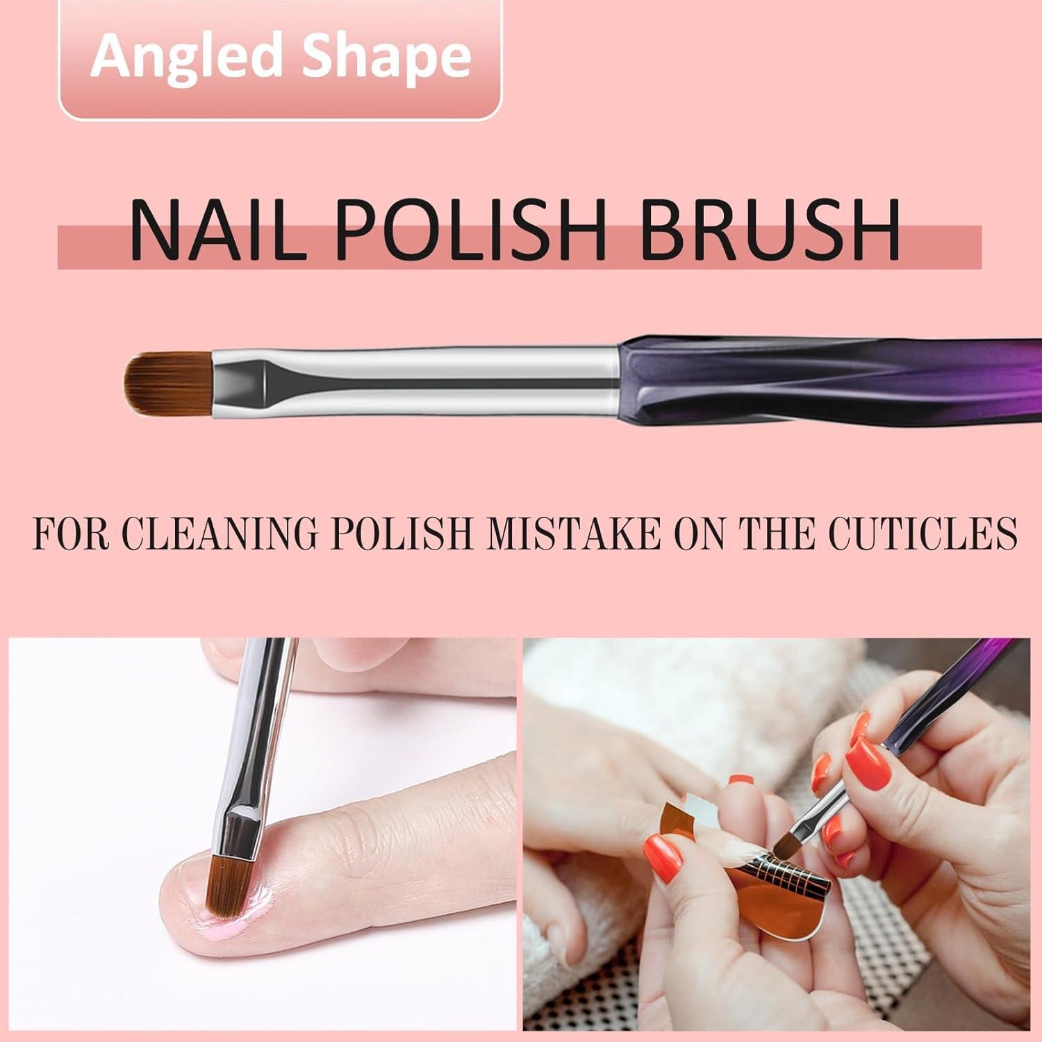 Set de Brochas de Limpieza para Uñas GEMSANVA 3PCS