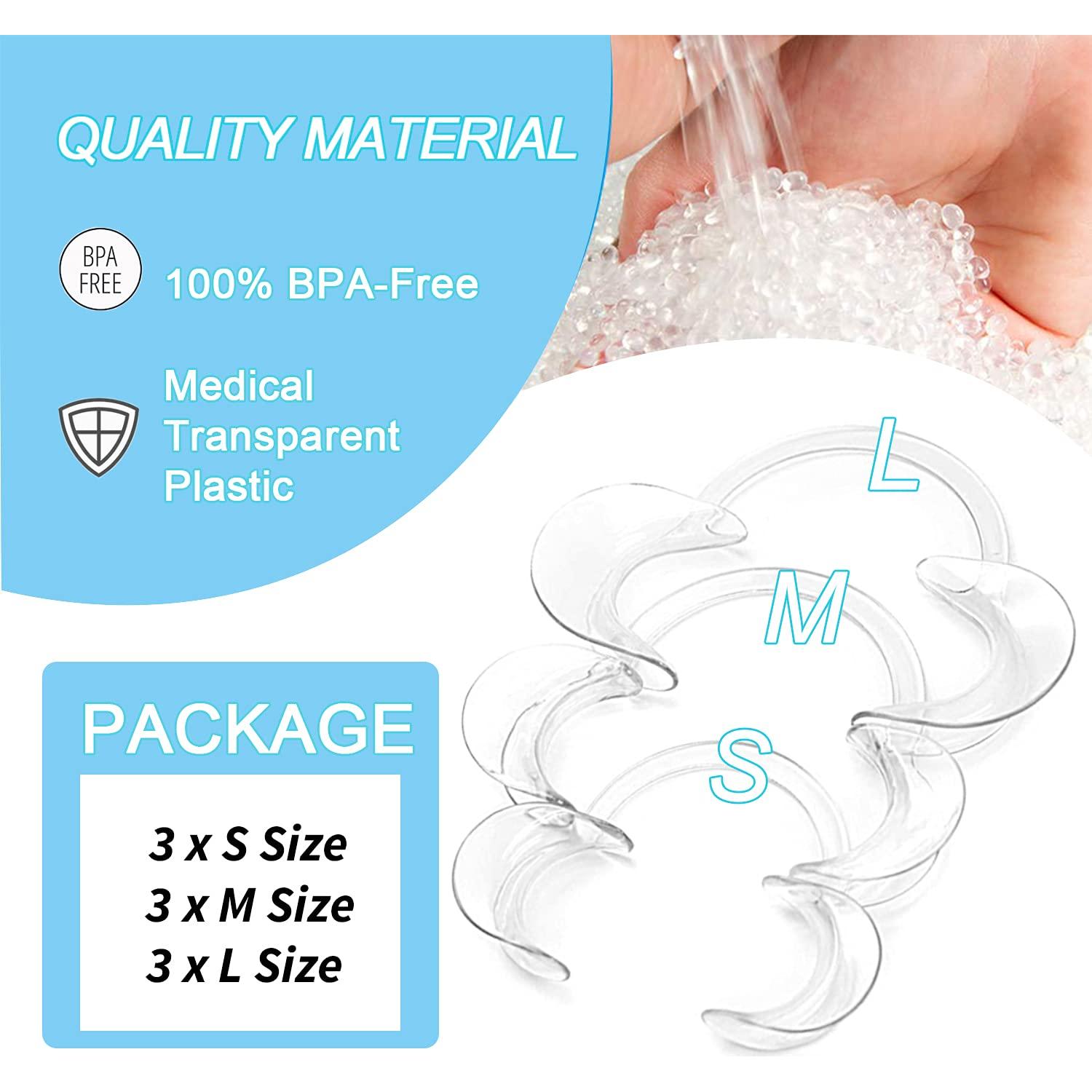 Retractor Dental de Mejillas LabAider, Paquete de 9 Piezas