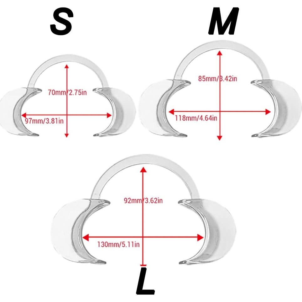 Retractor Dental de Mejillas LabAider, Paquete de 9 Piezas