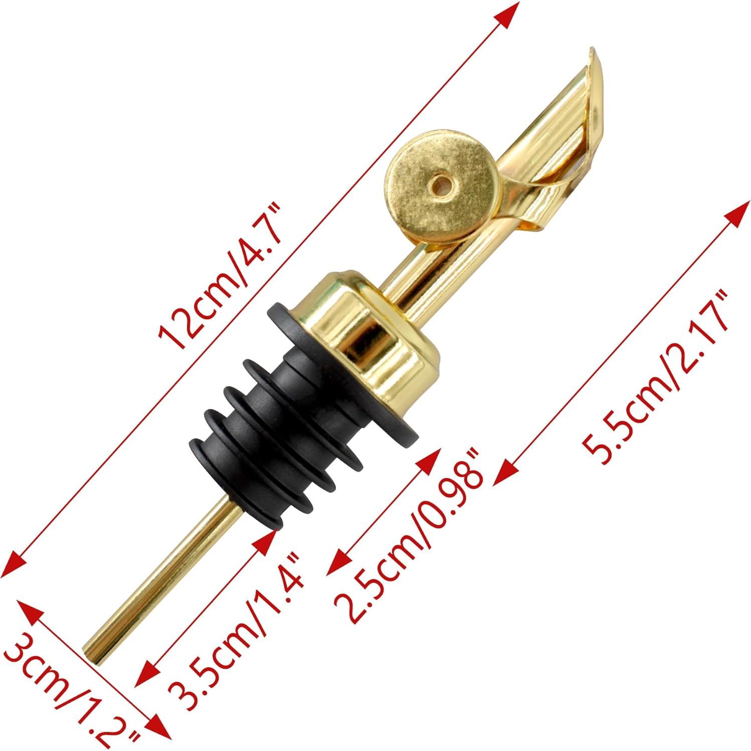 Vertedor de Aceite de Oliva LVYKING Oro Acero Inoxidable 2 Piezas