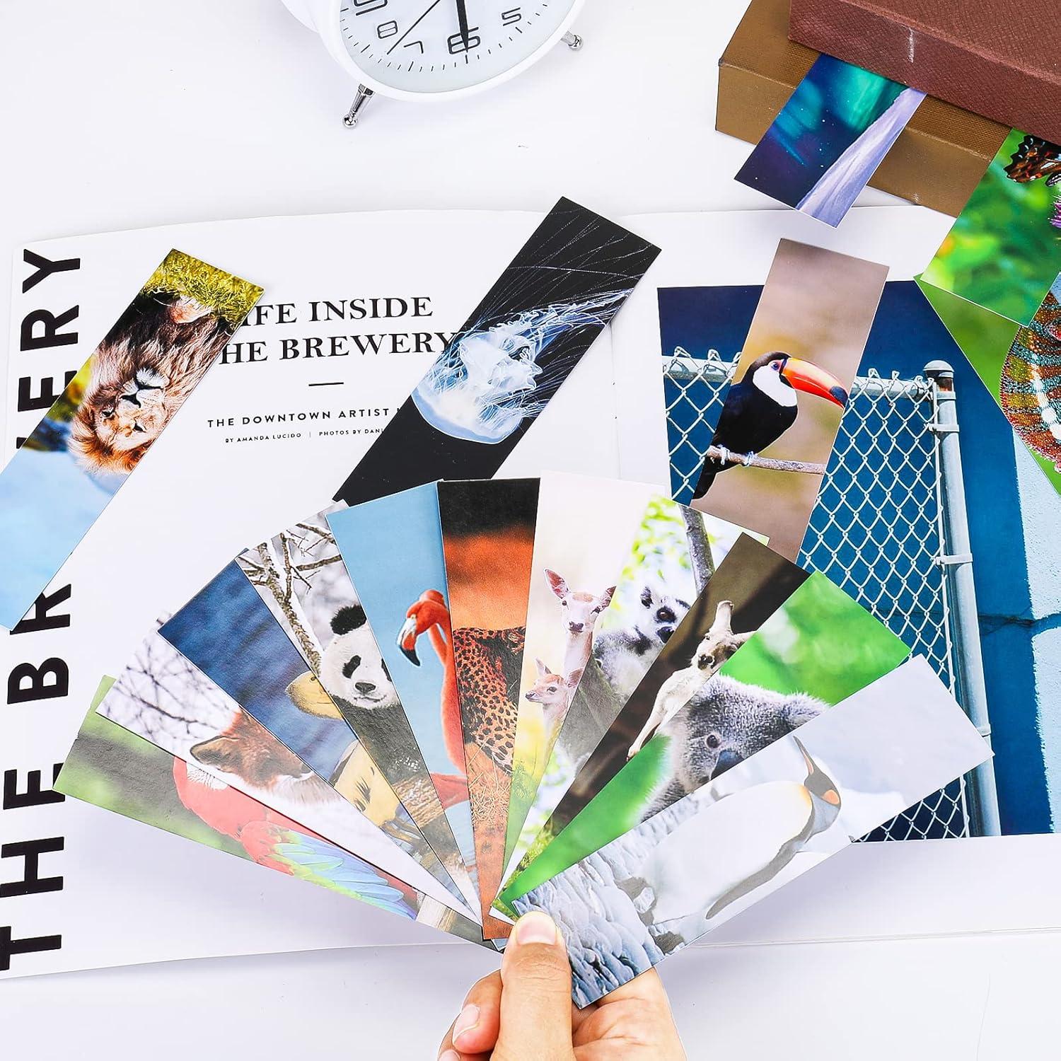 200 Piezas Marcadores de Libros de Animales MOJIEZUO 15x4 cm