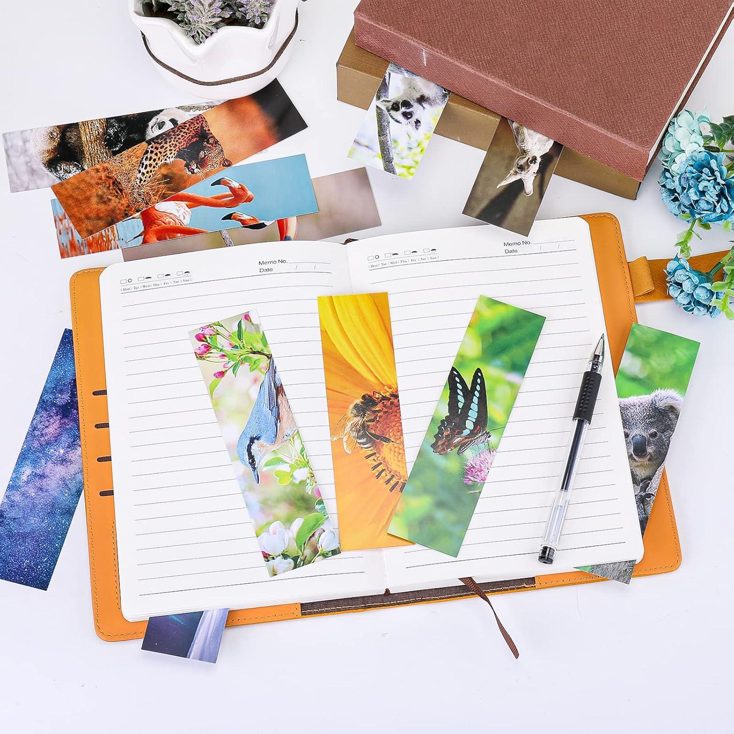 200 Piezas Marcadores de Libros de Animales MOJIEZUO 15x4 cm