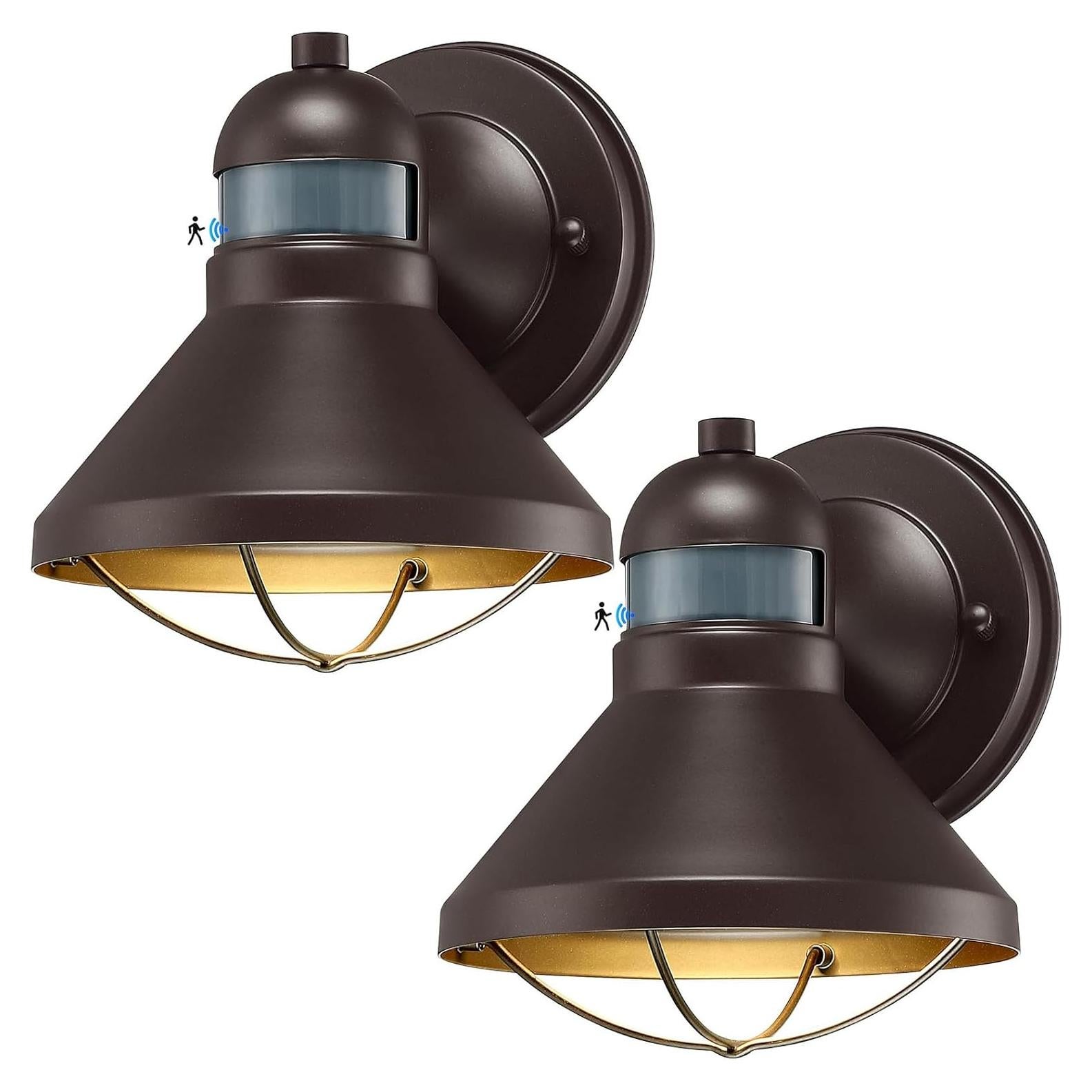 Lámpara de Pared LED Exterior LONEDRUID 2 Paquete Sensor Movimiento