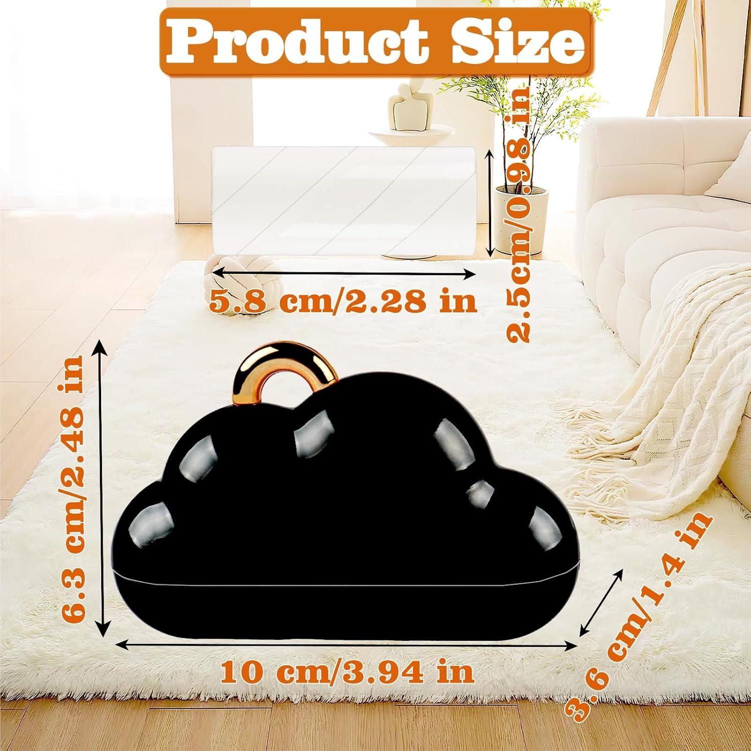 Rodillo de Pelusa Mini Portátil con 4 Rollos Reemplazables Negro