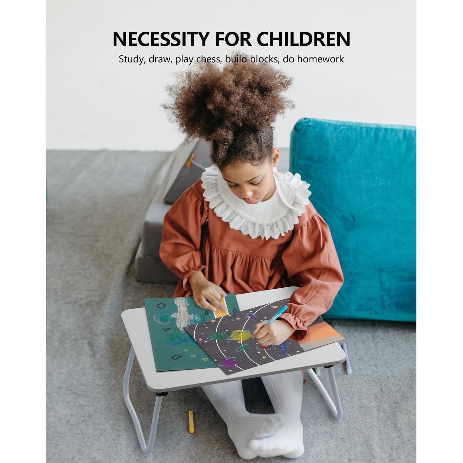 Escritorio Plegable para Laptop ZEAPTAC Blanco 29x44.5 cm