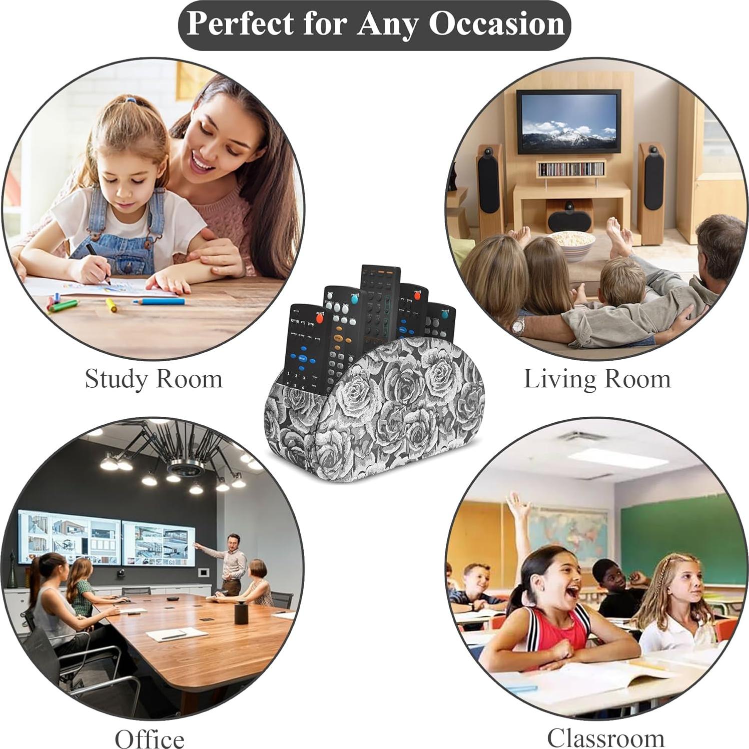 Soporte Organizador de Control Remoto QIELIZI 5 Compartimentos