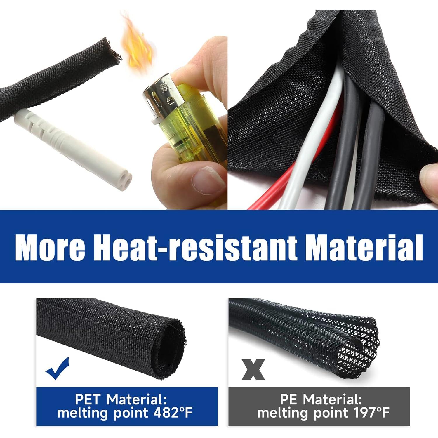 Malla de manguera trenzada Sonoreboom 1.27 cm x 4.88 m