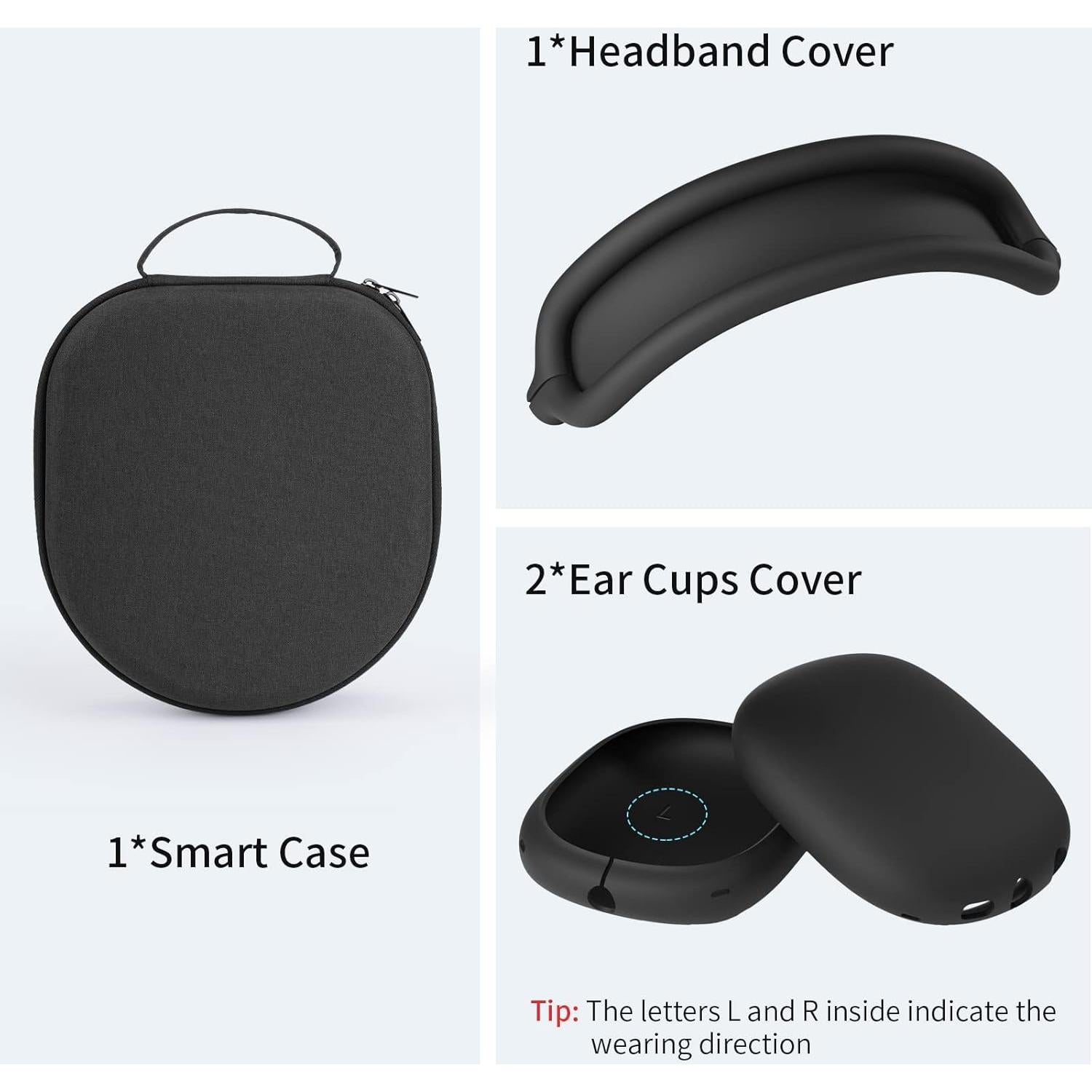 Funda Inteligente Yinke para AirPods Max con Cubiertas de Silicona