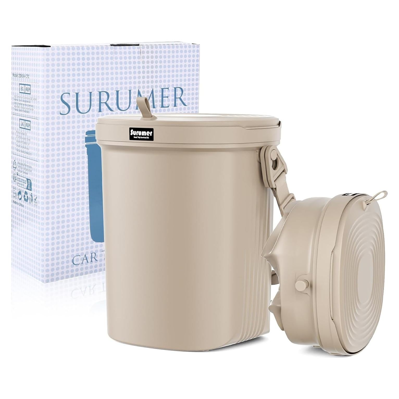 Basurero de Auto Surume 2 Galones Silicona Impermeable