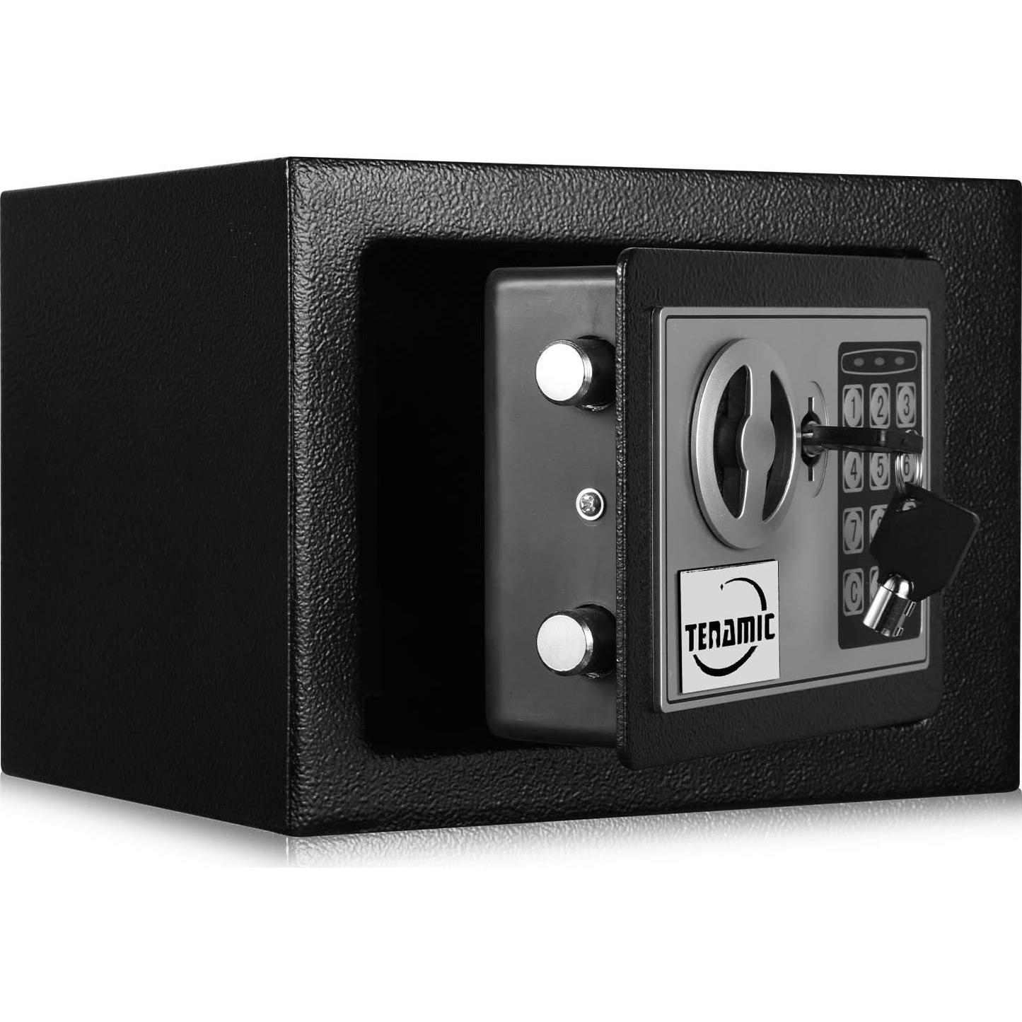 Caja Fuerte Tenamic Electrónica 0.23 Pies Cúbicos Negra