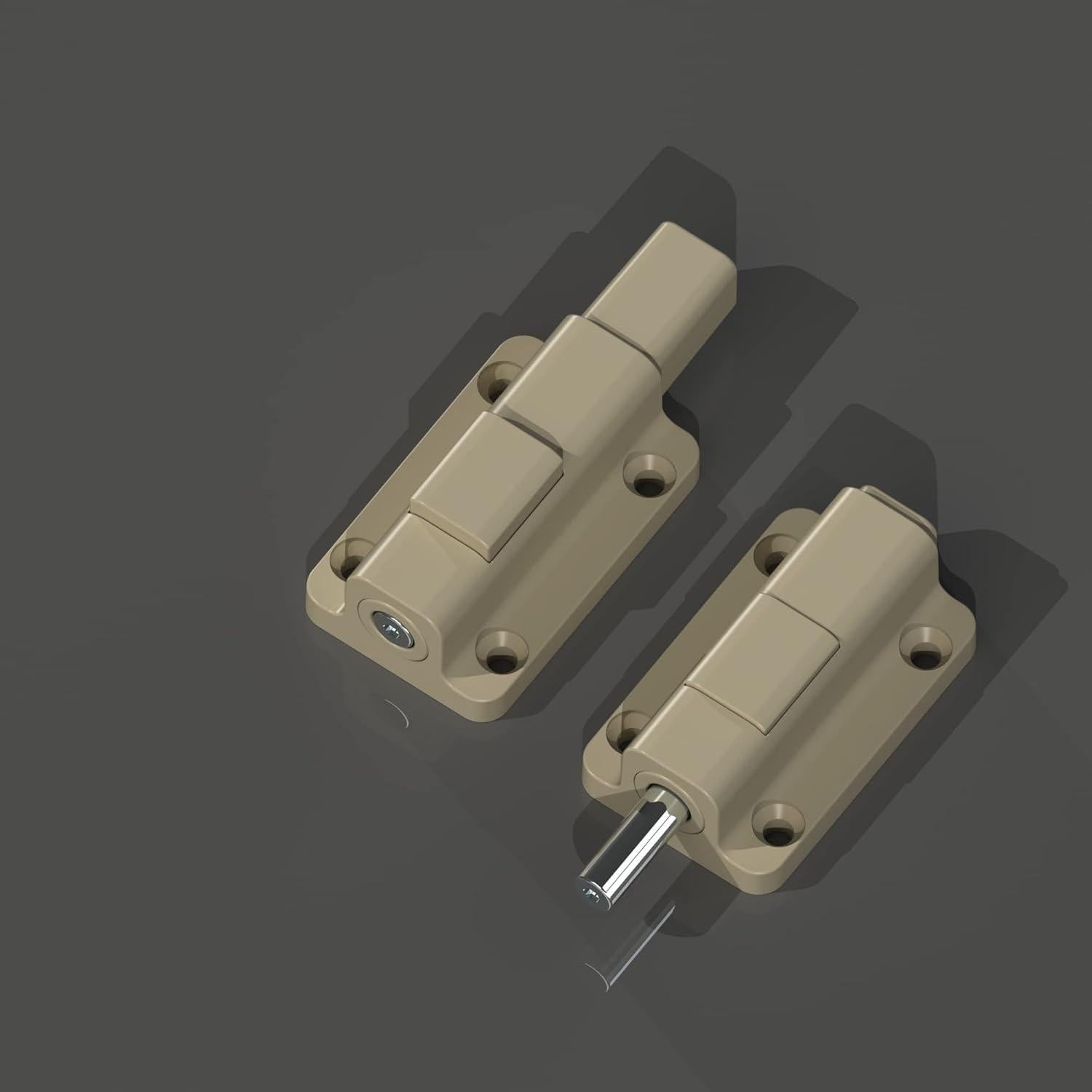 Cerradura de Puerta Deslizante House Guard Beige 100,000 Ciclos