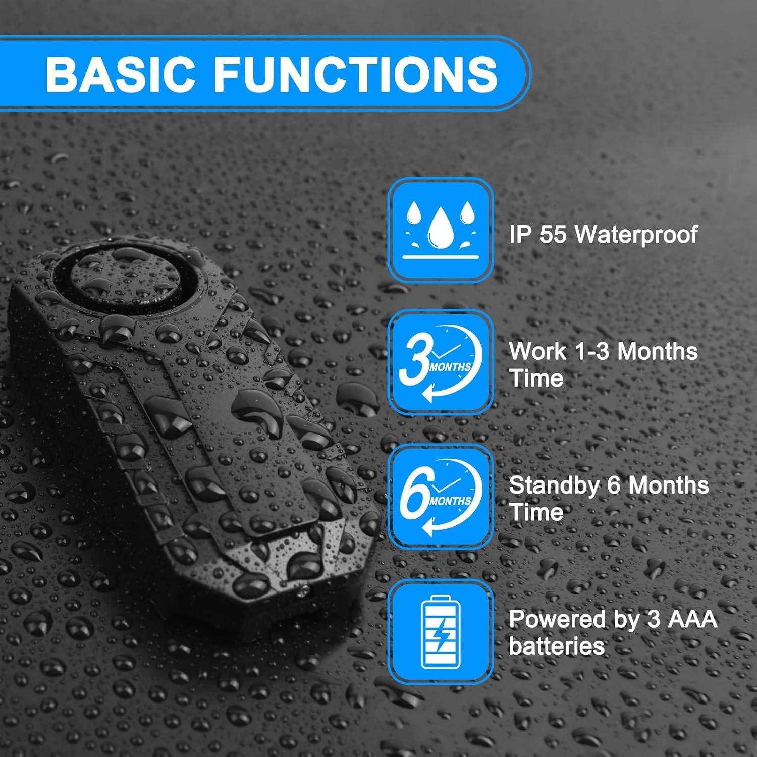 Alarma Antirrobo Cruxer para Bicicleta y Motocicleta 110dB