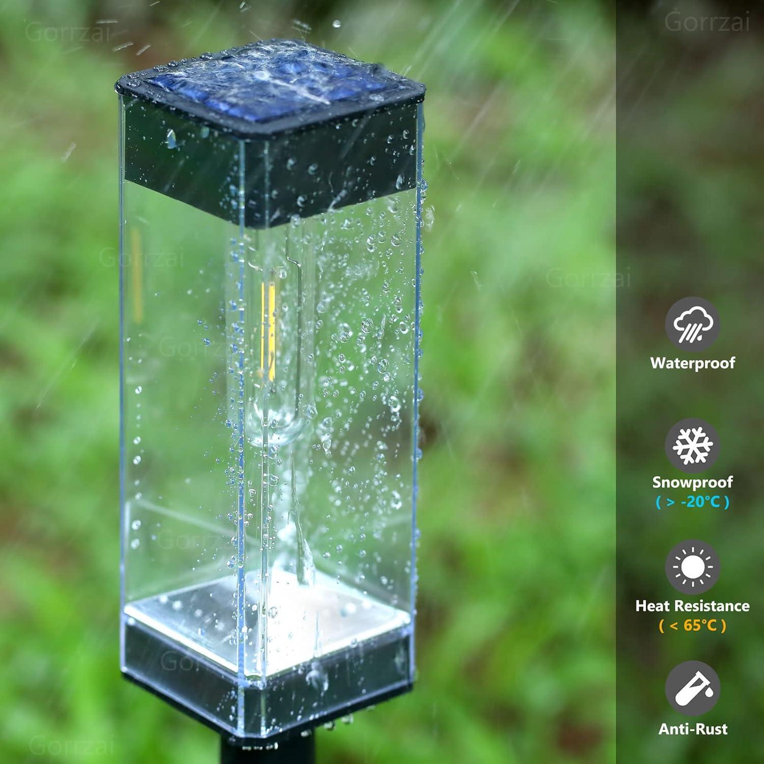 Luces de Camino Solares Gorrzai 4 Paquete LED Impermeables