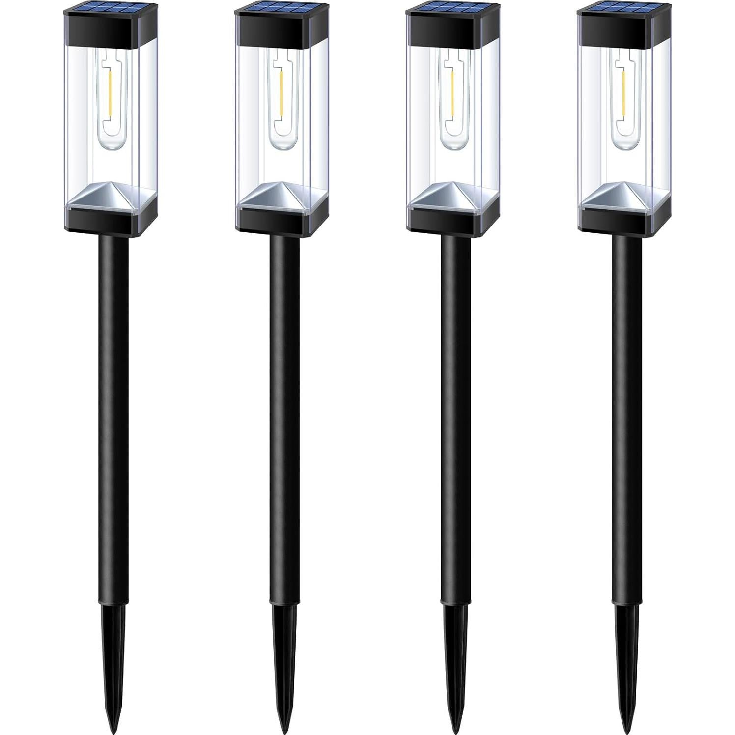 Luces de Camino Solares Gorrzai 4 Paquete LED Impermeables