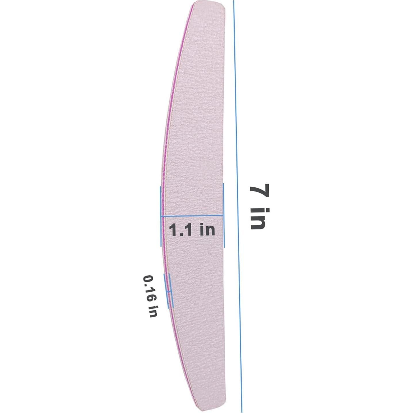Limas para Uñas AhaTopia 25 Pcs Doble Cara 100/180