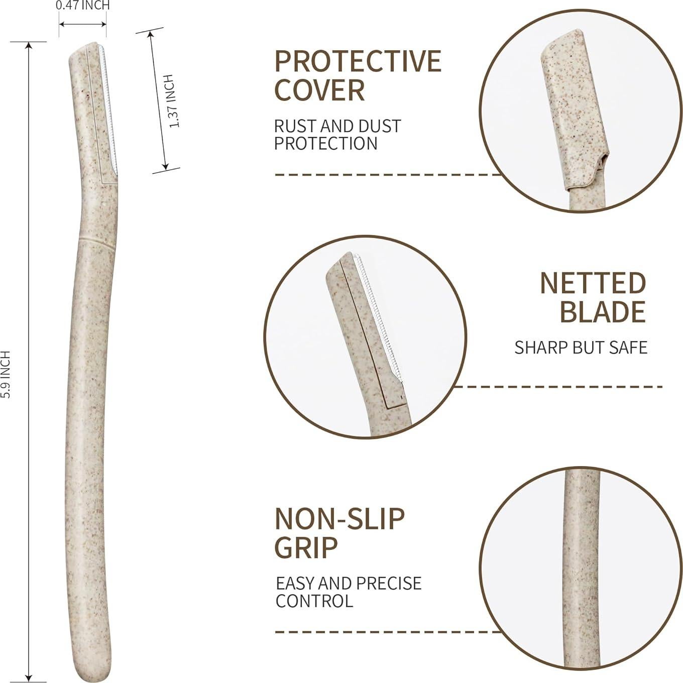 Paquete de 6 cuchillas dermaplaning Derloyo para cejas