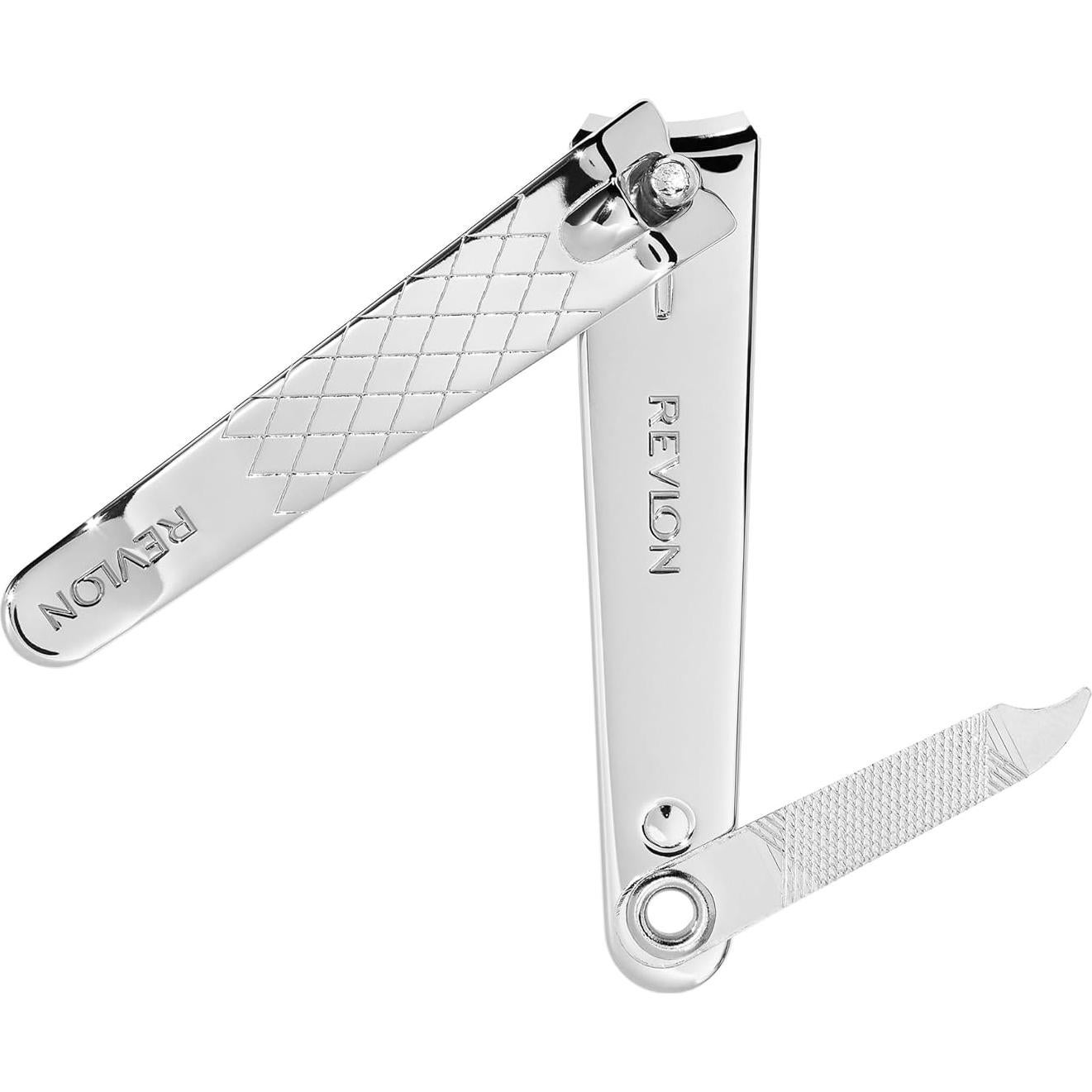 Revlon Nail Clipper With File, Manicure Care Tool With a Curved Blade for an Accurate Trimming and Grooming, Easy to Use (Pack of 1)