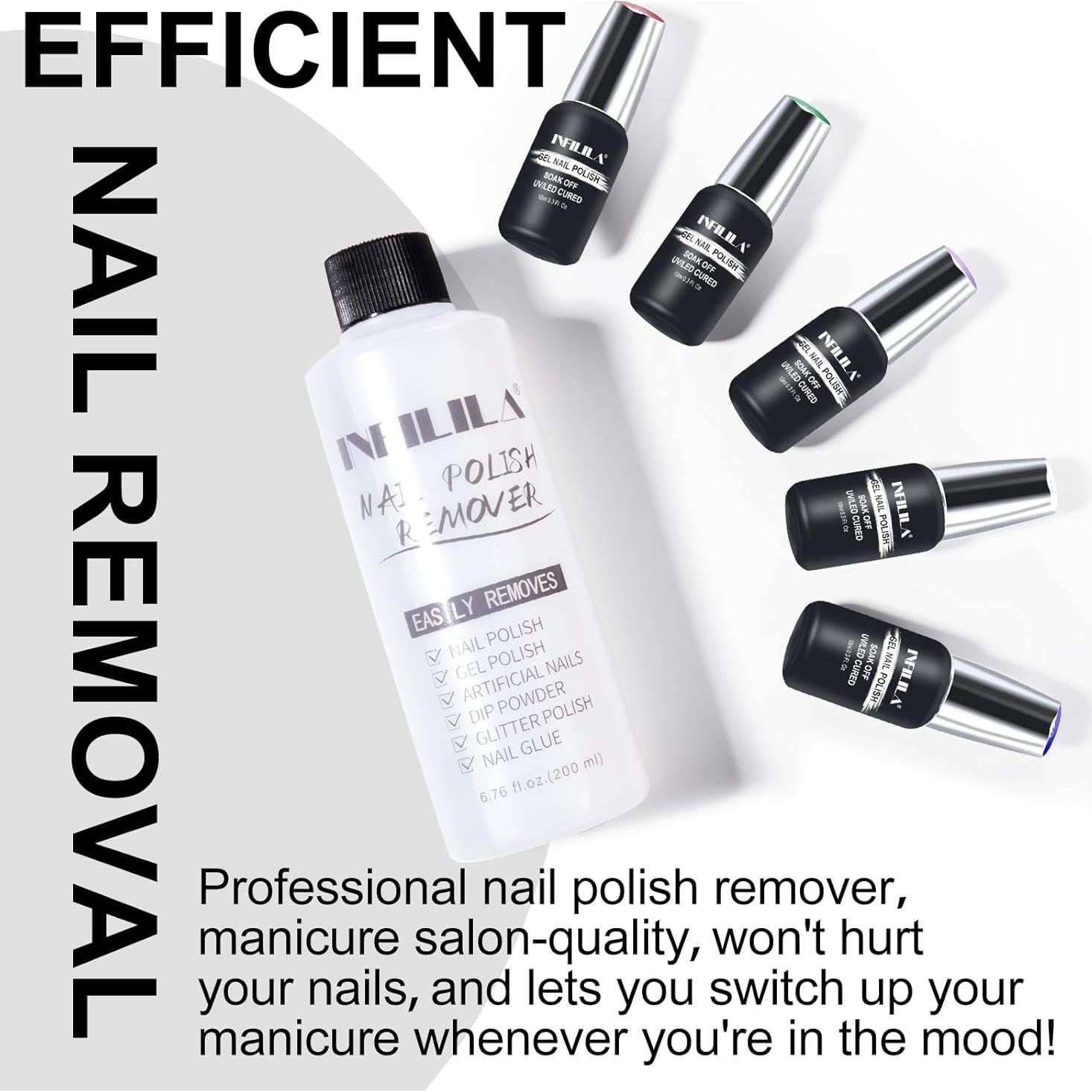 Quitaesmalte No Tóxico NXJ INFILILA 200 ml Sin Acetona