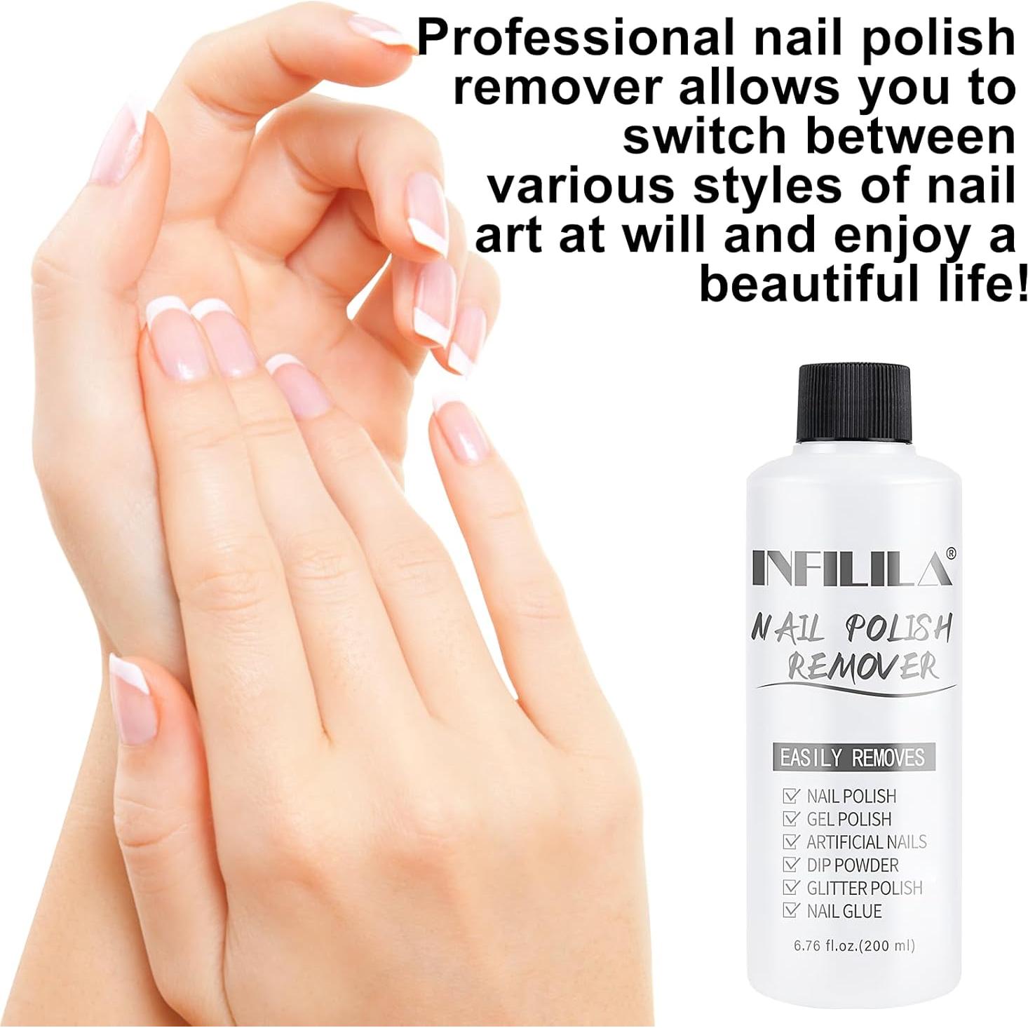 Quitaesmalte No Tóxico NXJ INFILILA 200 ml Sin Acetona