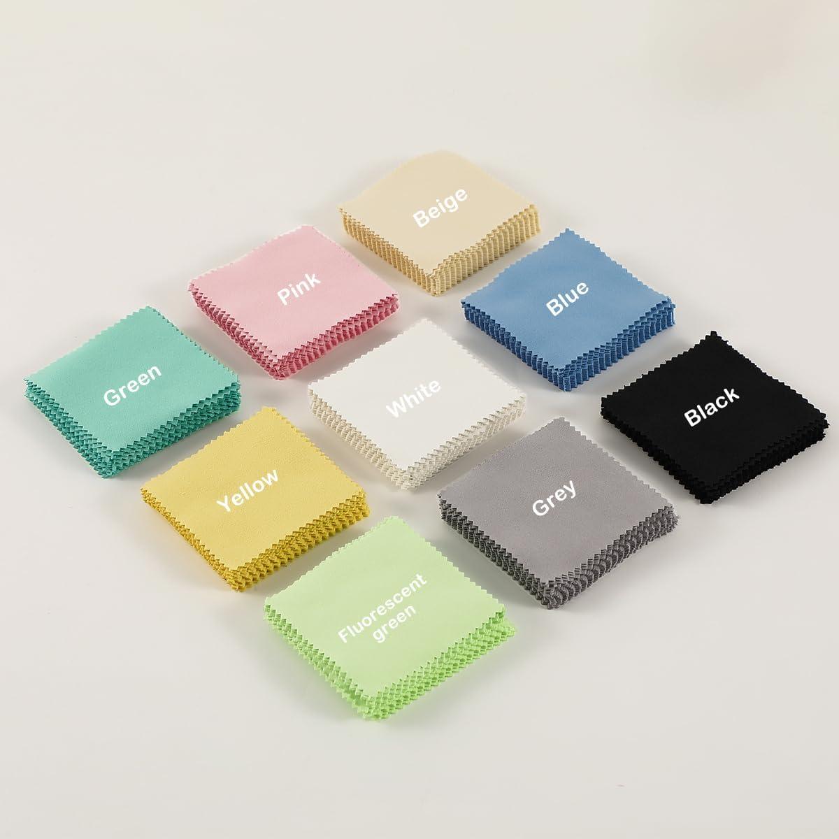 50 Paños de Limpieza de Joyería de Plata PUPPYSEW Verde