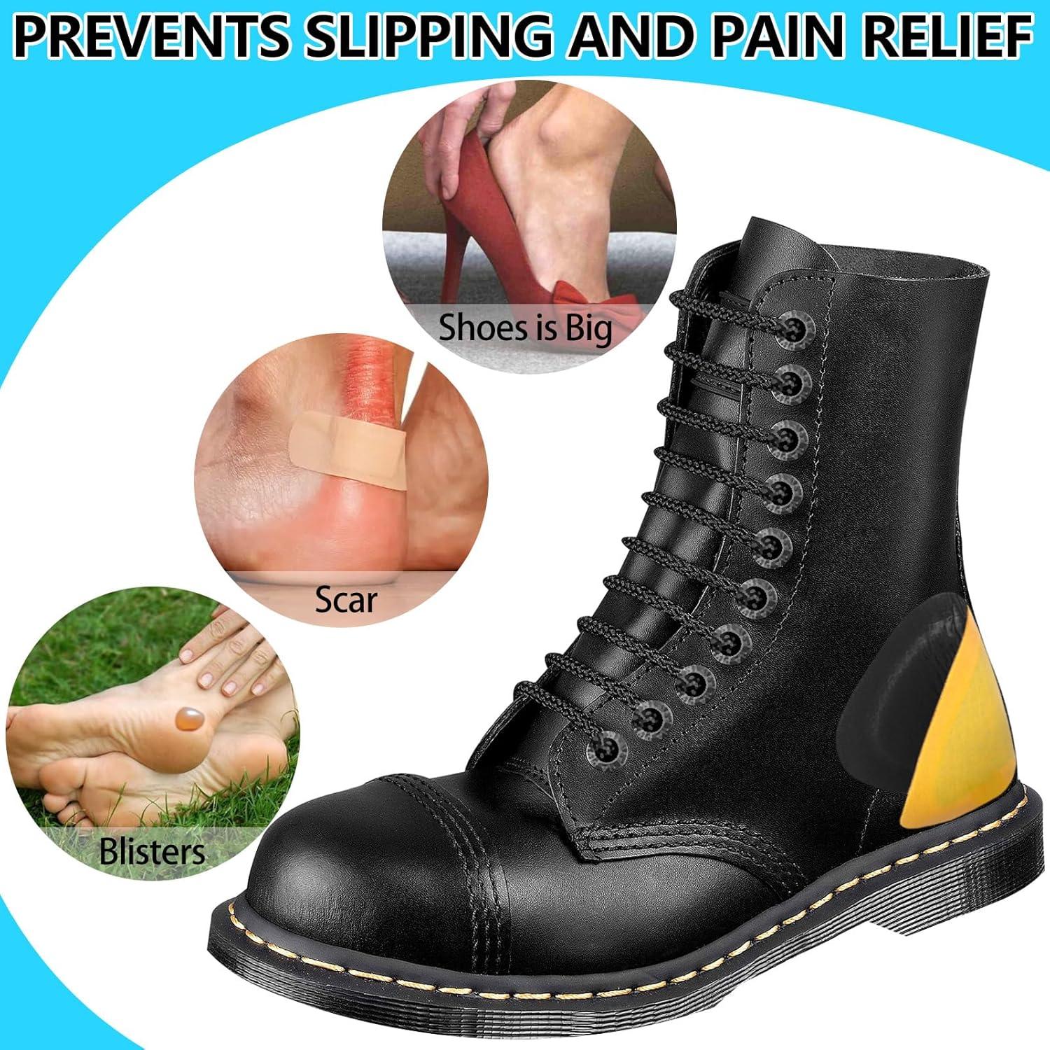 4 Pares Almohadillas de Cuero para Talón HTZNHXT - Alivio Dolor