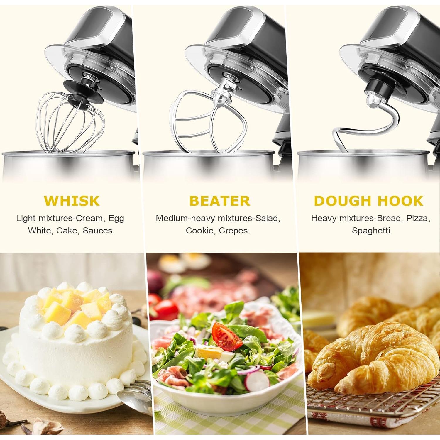 Batidora de pie Kitchen in the box 3L 6 velocidades Negro