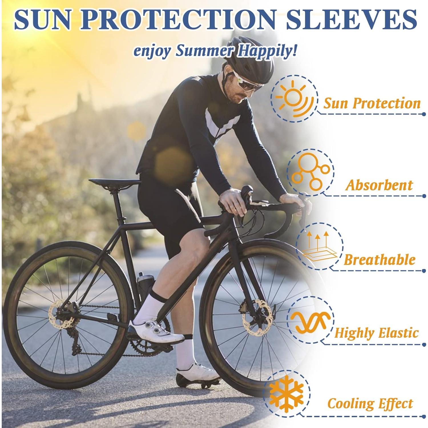 Mangas Largas UV ZeeDix 8 Pares para Correr y Ciclismo