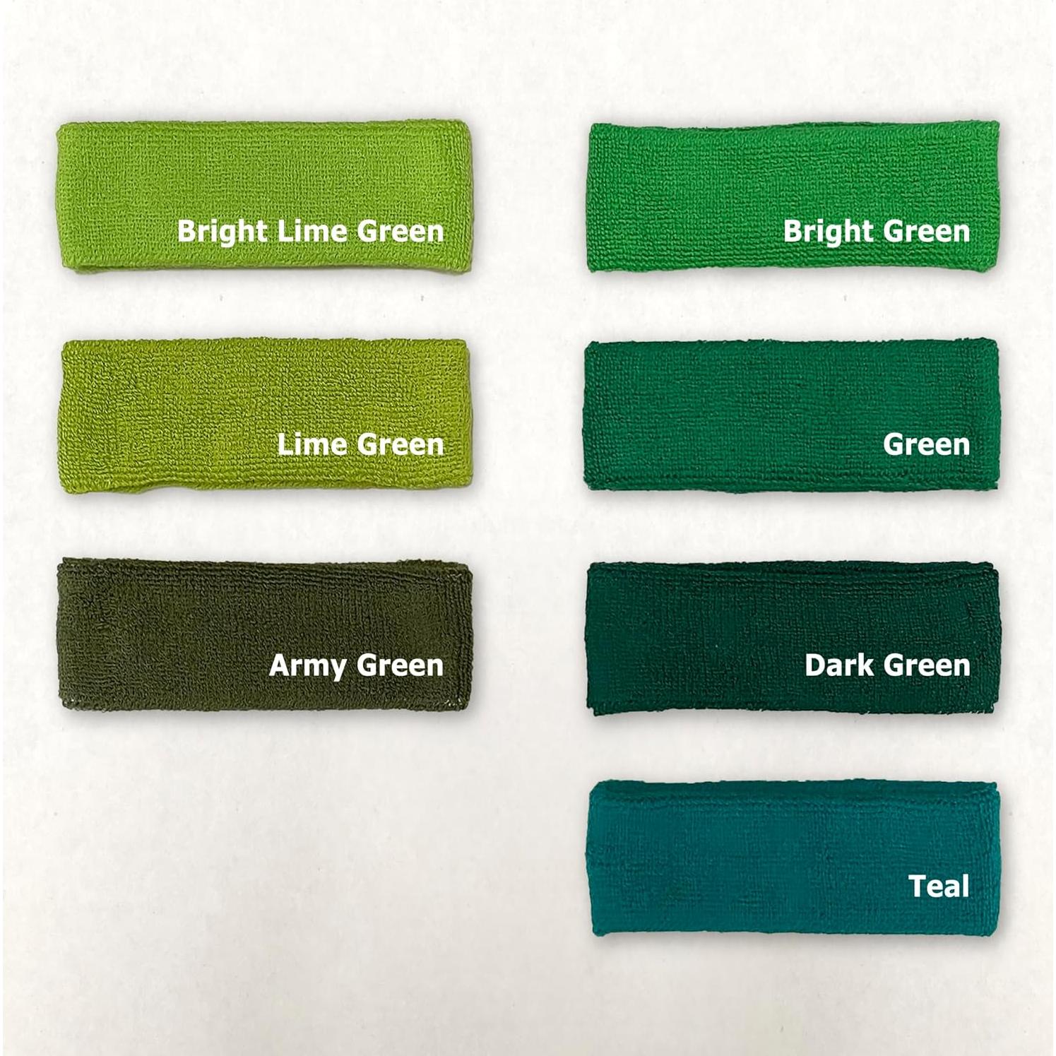 Toallas de Terry Couver para Cabeza y Muñequera Verde 2023