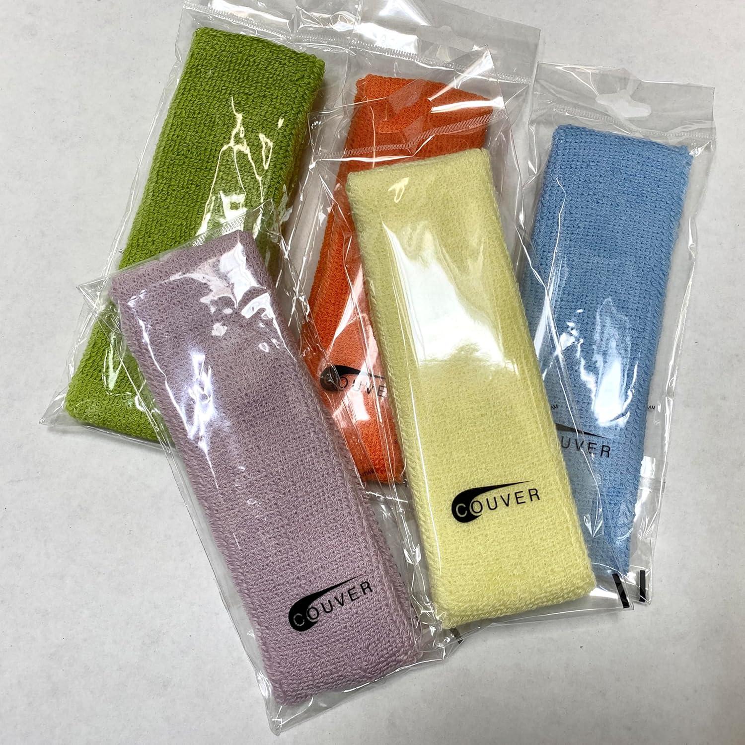 Toallas de Terry Couver para Cabeza y Muñequera Verde 2023