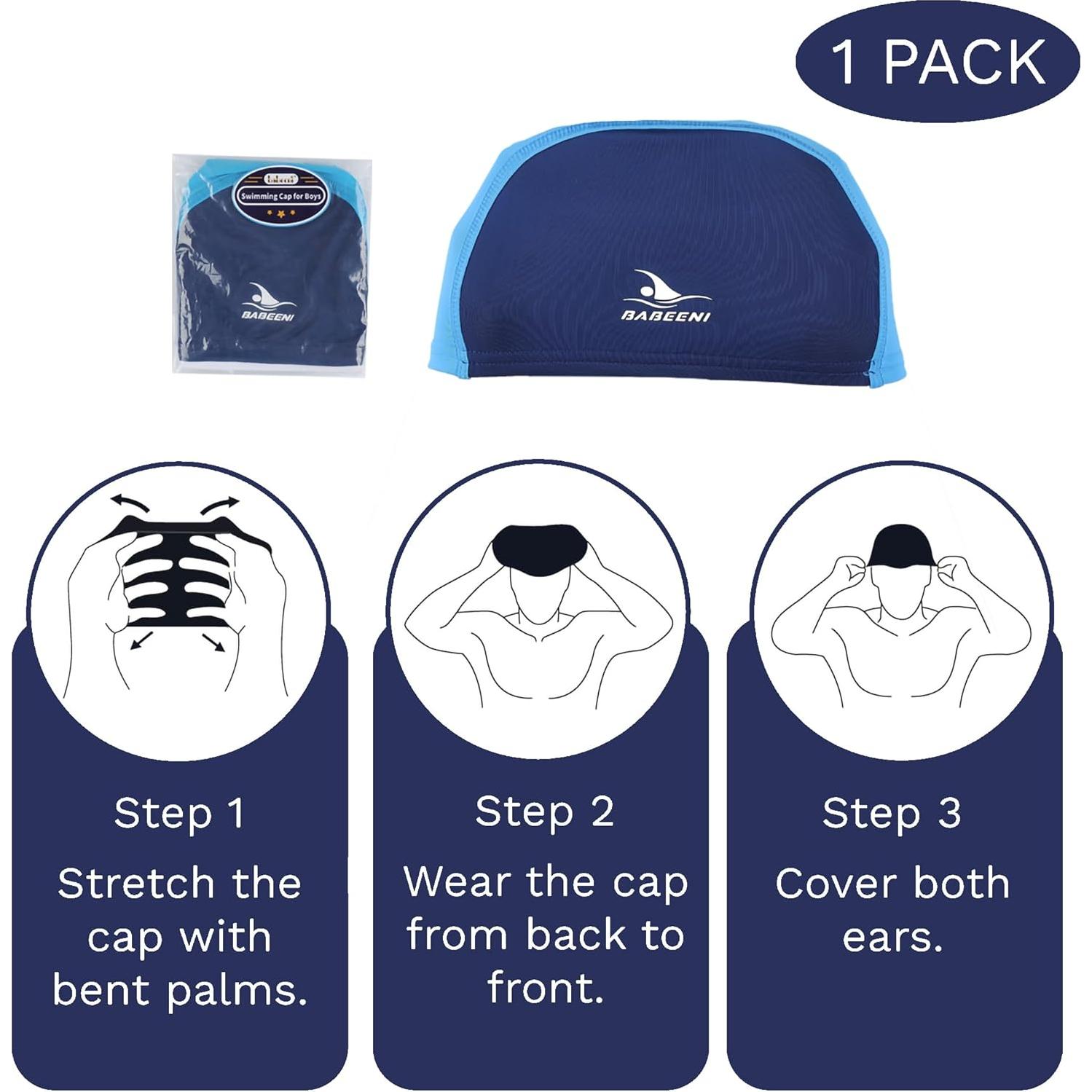 Gorro de Natación de Tela Babeeni MUBOI Rosa Unisex