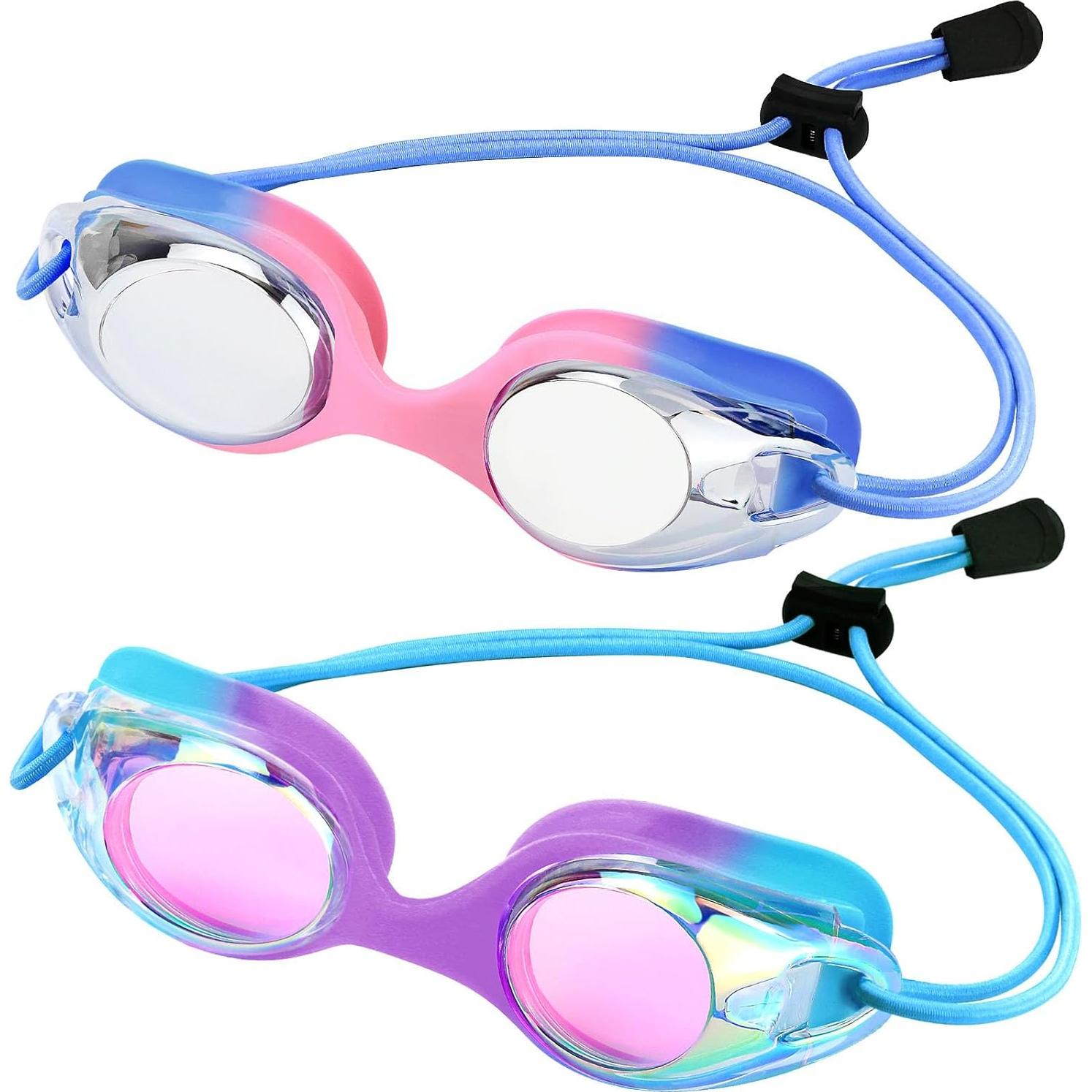 Gafas de natación Vvinca Kids con correa elástica y antiempañante