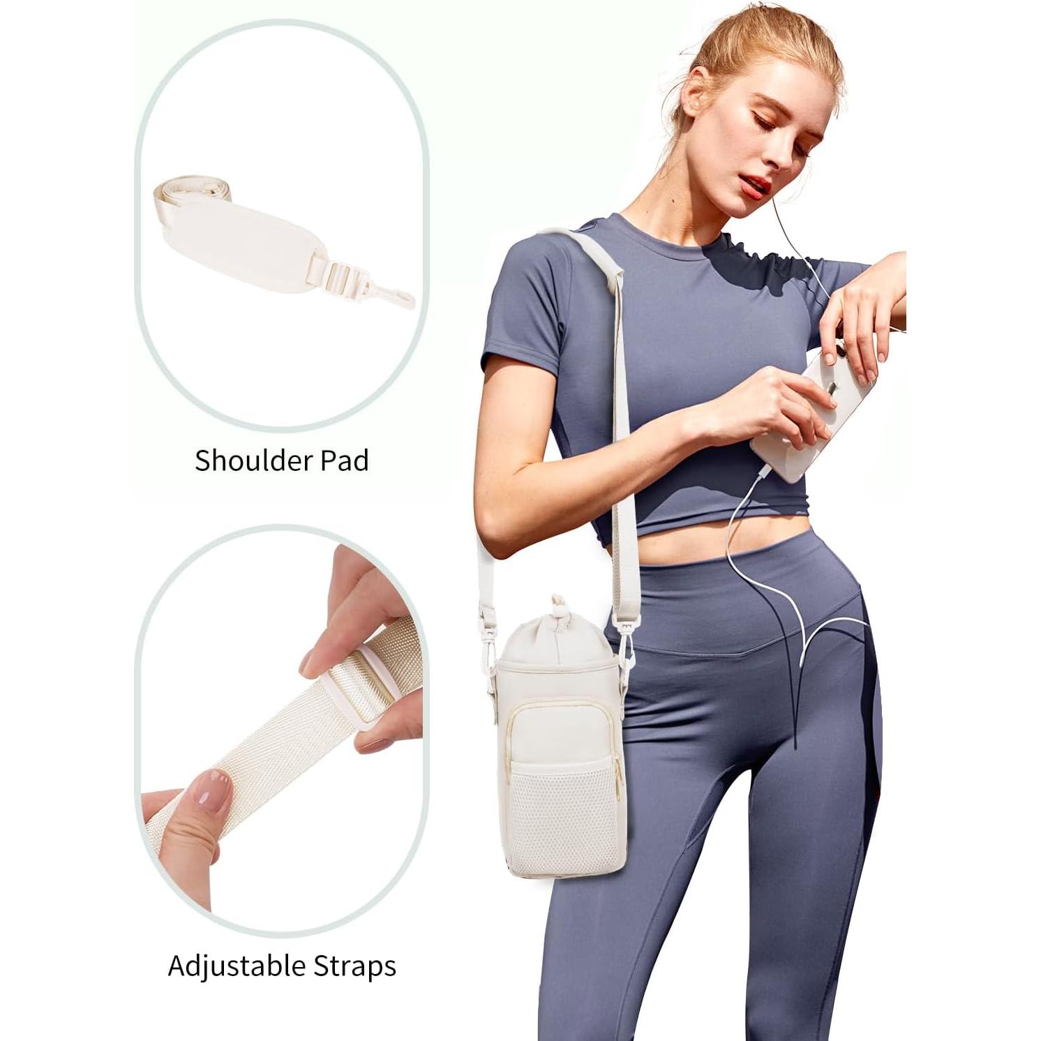 Soporte para Botella de Agua Sportsnew 32 oz Aislado Beige