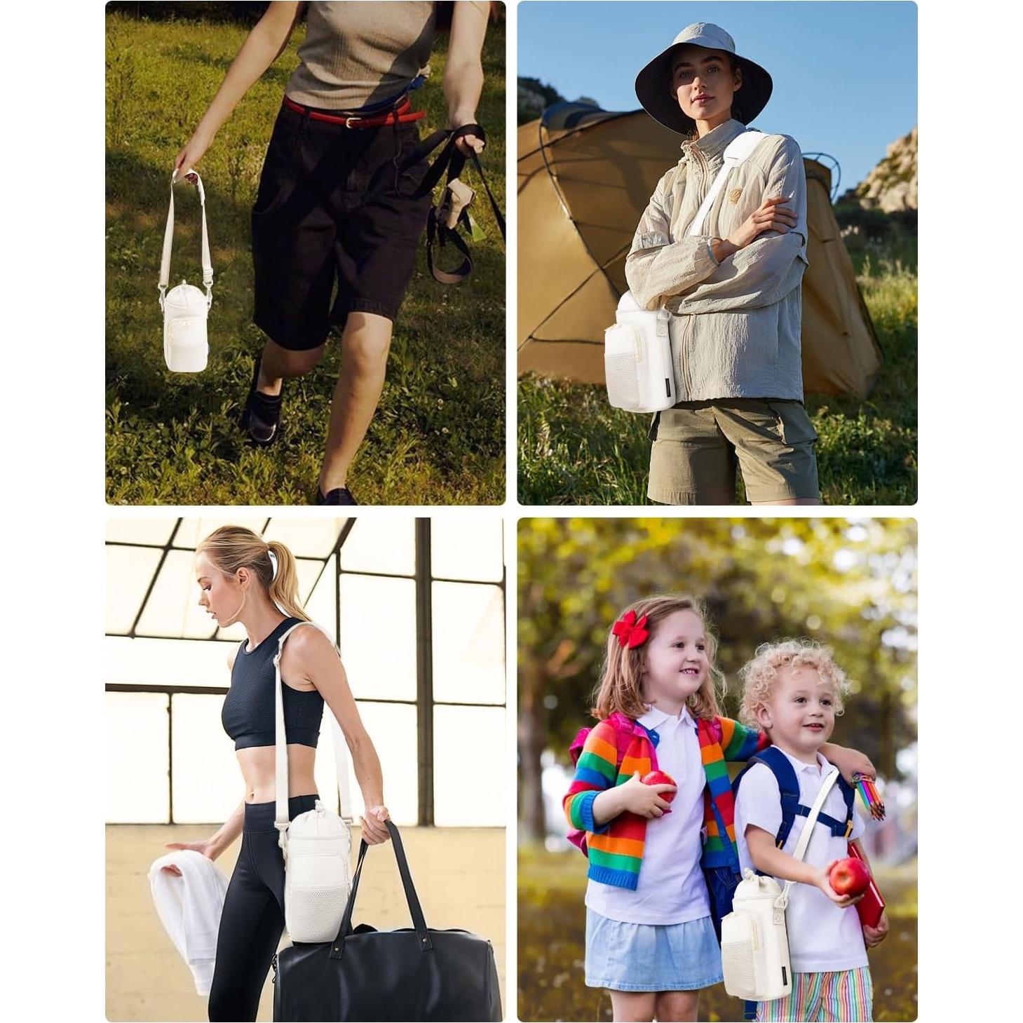 Soporte para Botella de Agua Sportsnew 32 oz Aislado Beige