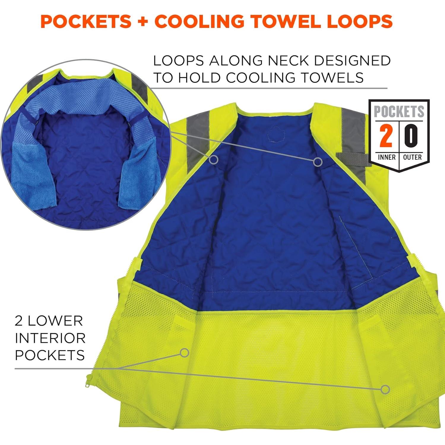 Chaleco de Enfriamiento Ergodyne Hi-Vis 6668 Unisex - Clase 2