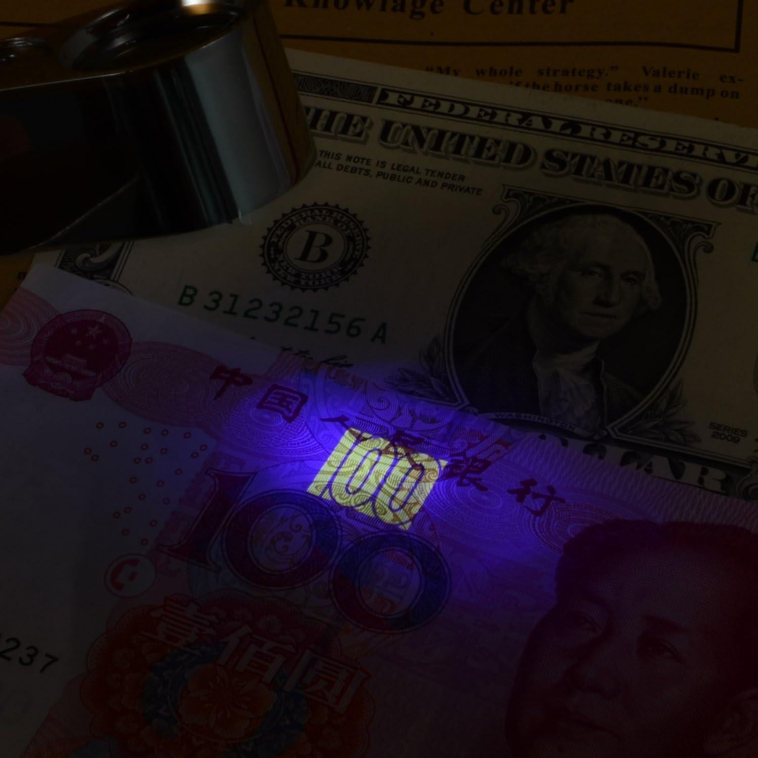 Lupa de Joyero Iluminada 40X XYK con LED Plegable