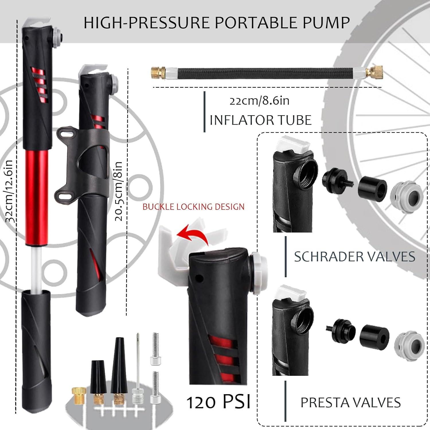 Kit de Reparación de Neumáticos de Bicicleta DERERSTE U-BTRTK