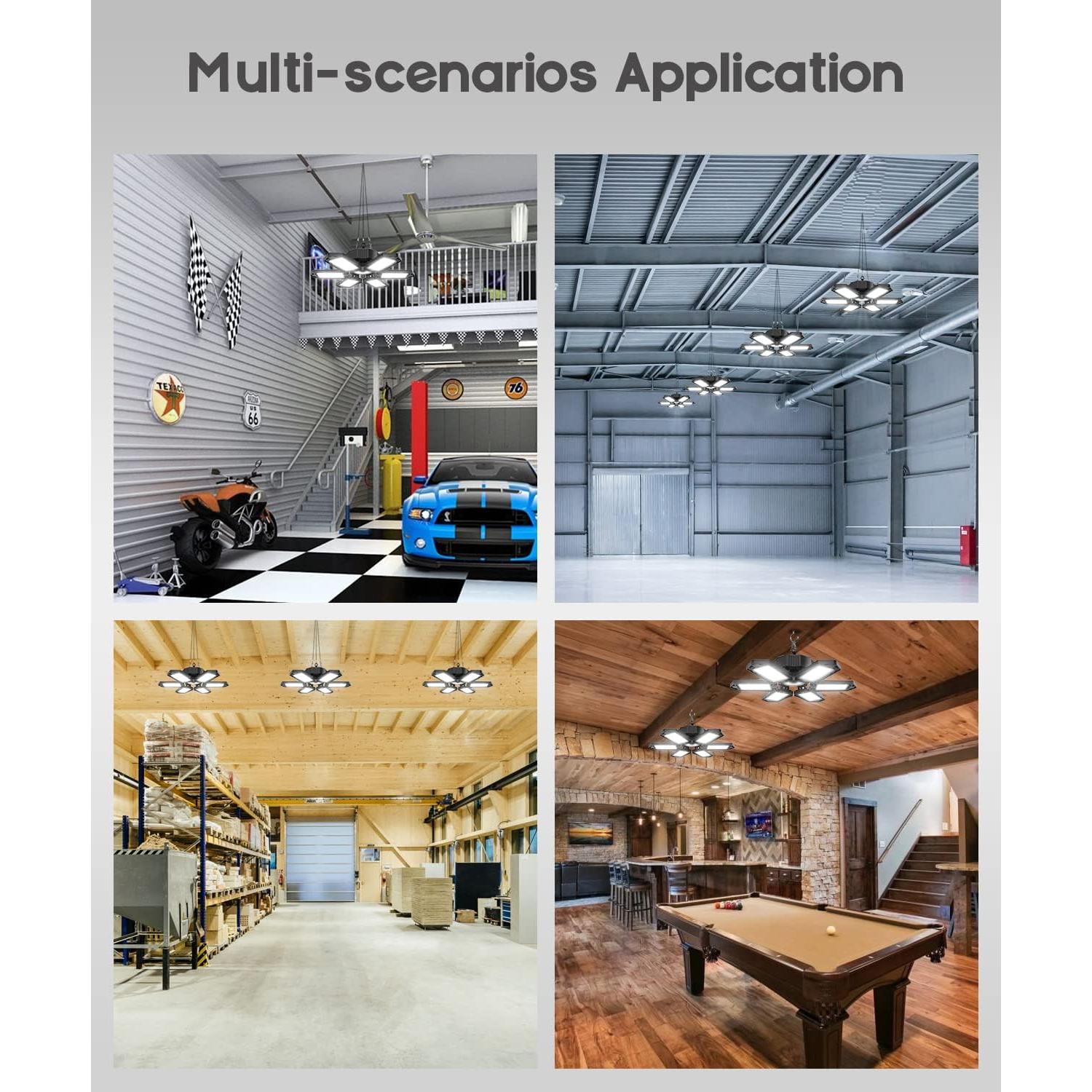 Luz de Garaje LED SEOBIOG 200W 20000LM 6500K Enlazable