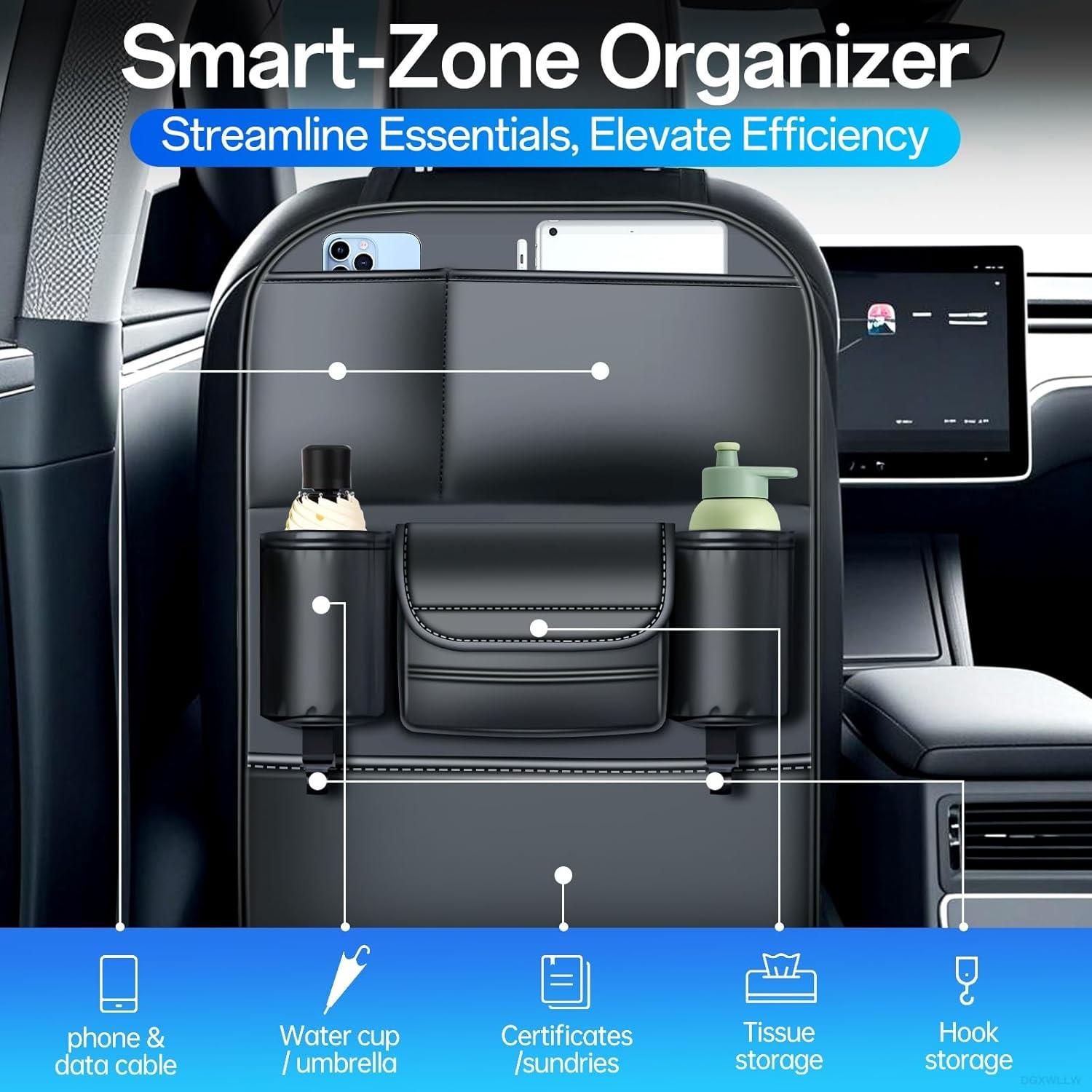 Organizador de Asiento Trasero para Tesla DGXWLLW 6 Bolsillos