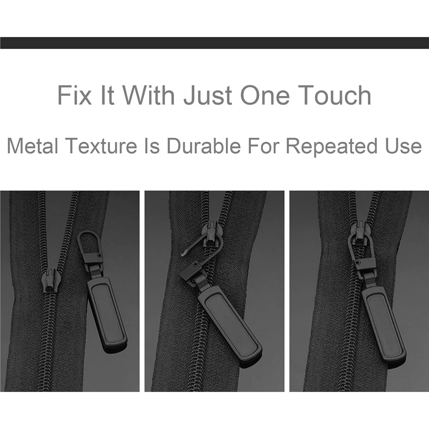 Tirador de Cremallera Mizeer 10 Piezas para Agujeros Pequeños