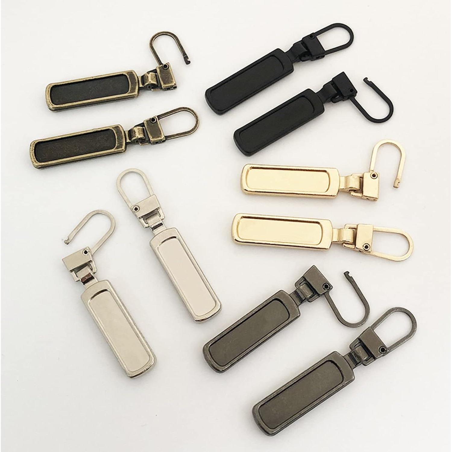 Tirador de Cremallera Mizeer 10 Piezas para Agujeros Pequeños