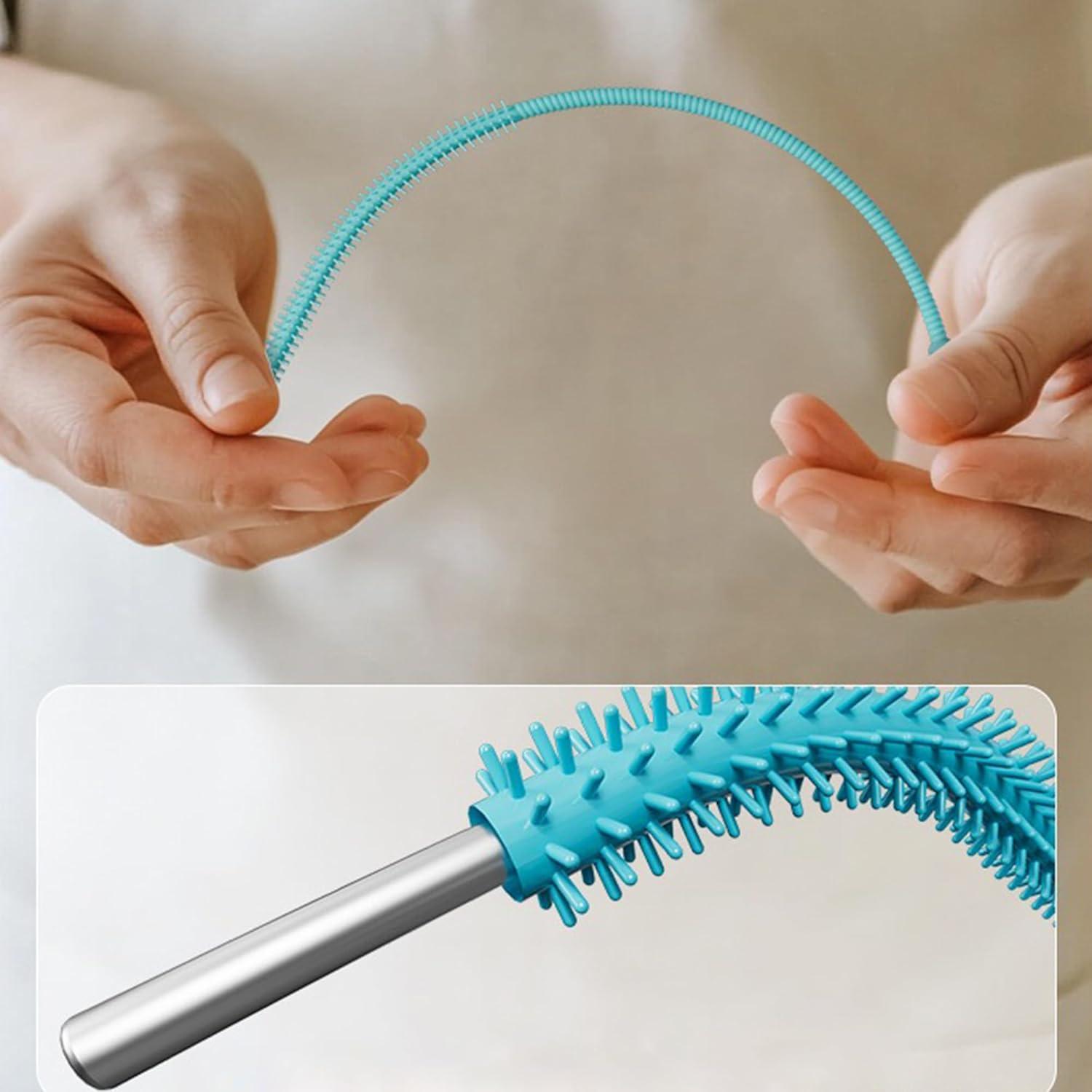 Cepillo Limpiador de Pajitas CXLL de Silicona 6mm y 9mm Azul