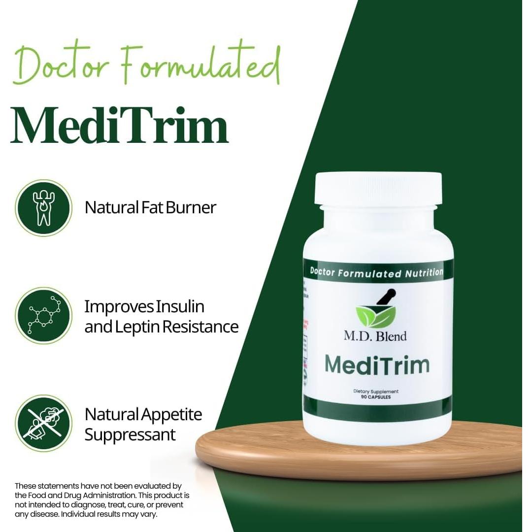 Suplemento Energético M.D. MediTrim - 90 Cápsulas