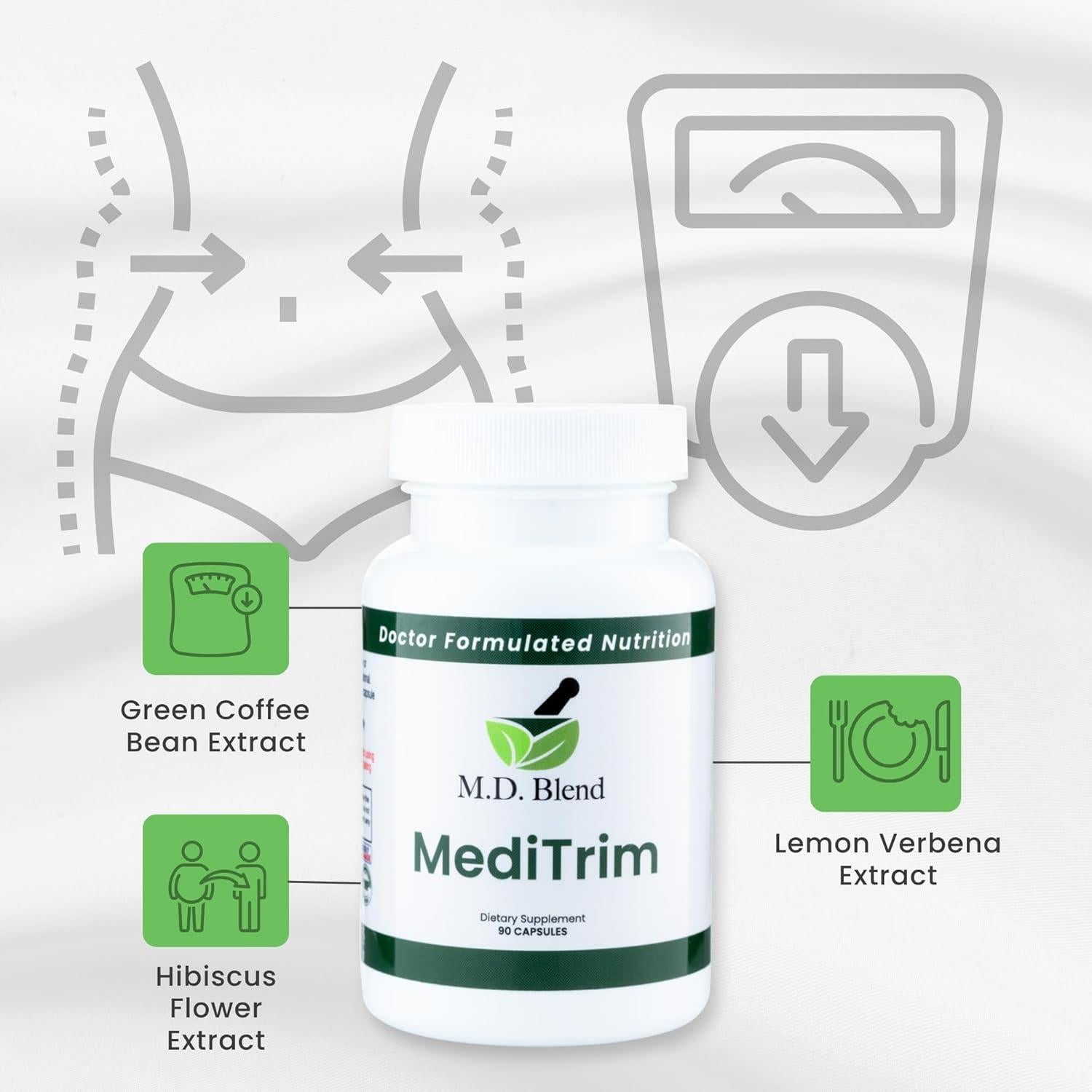 Suplemento Energético M.D. MediTrim - 90 Cápsulas
