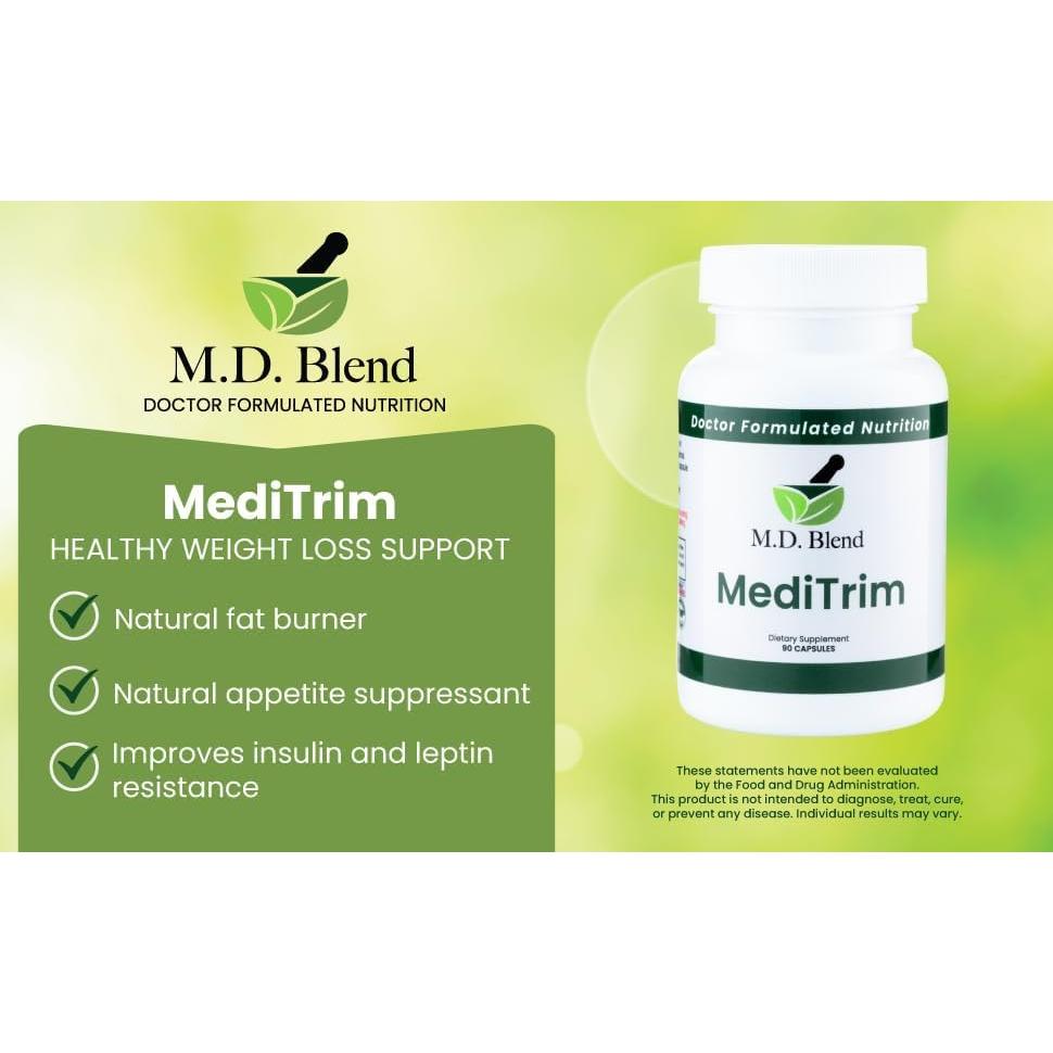 Suplemento Energético M.D. MediTrim - 90 Cápsulas