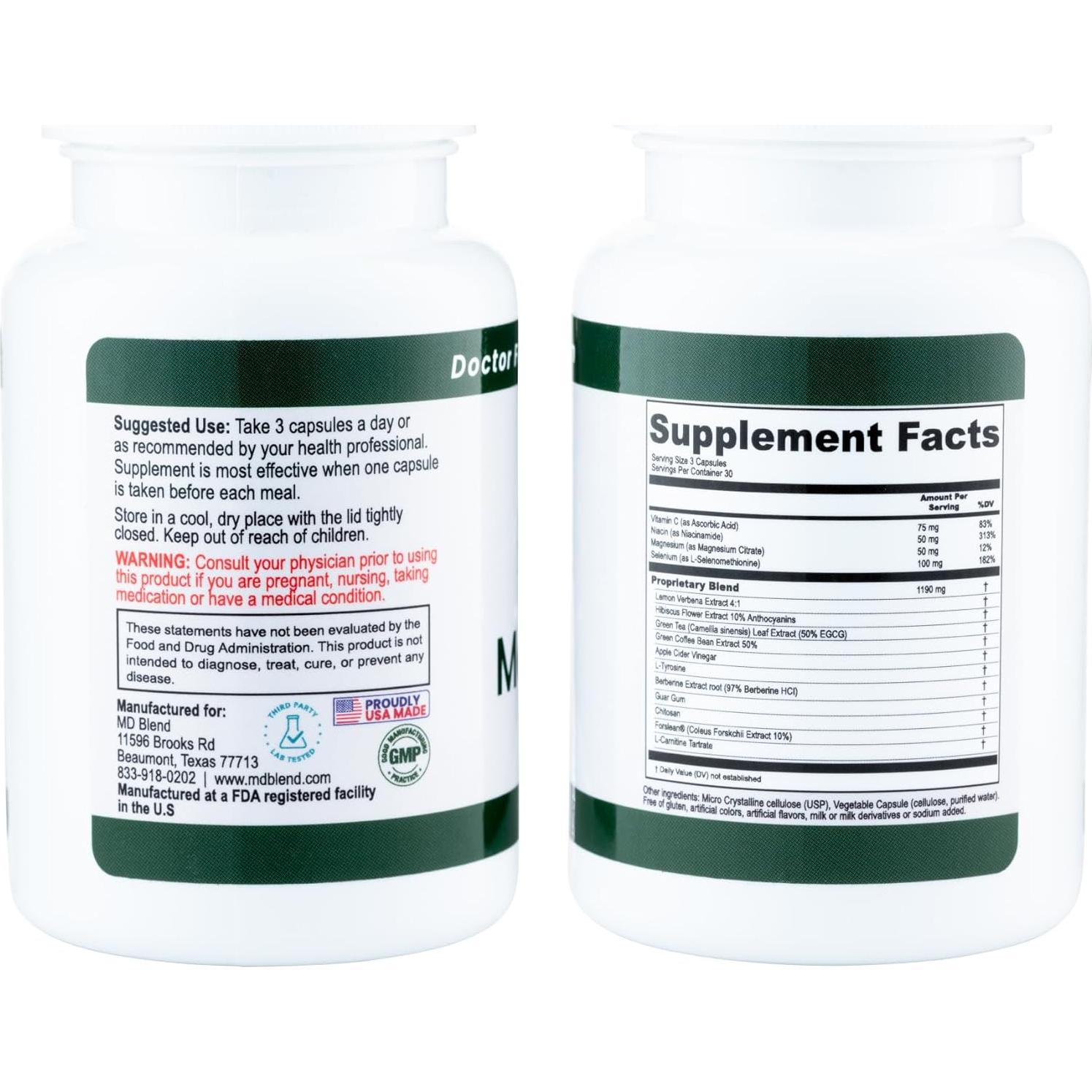 Suplemento Energético M.D. MediTrim - 90 Cápsulas