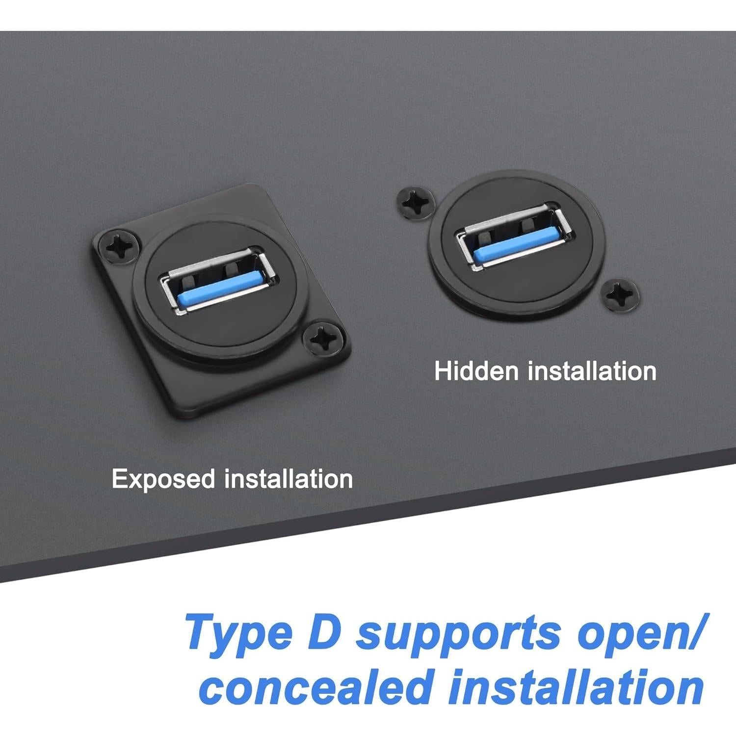 Adaptador USB 3.0 D-Type a Tipo A Hembra 1M Yingtuyou