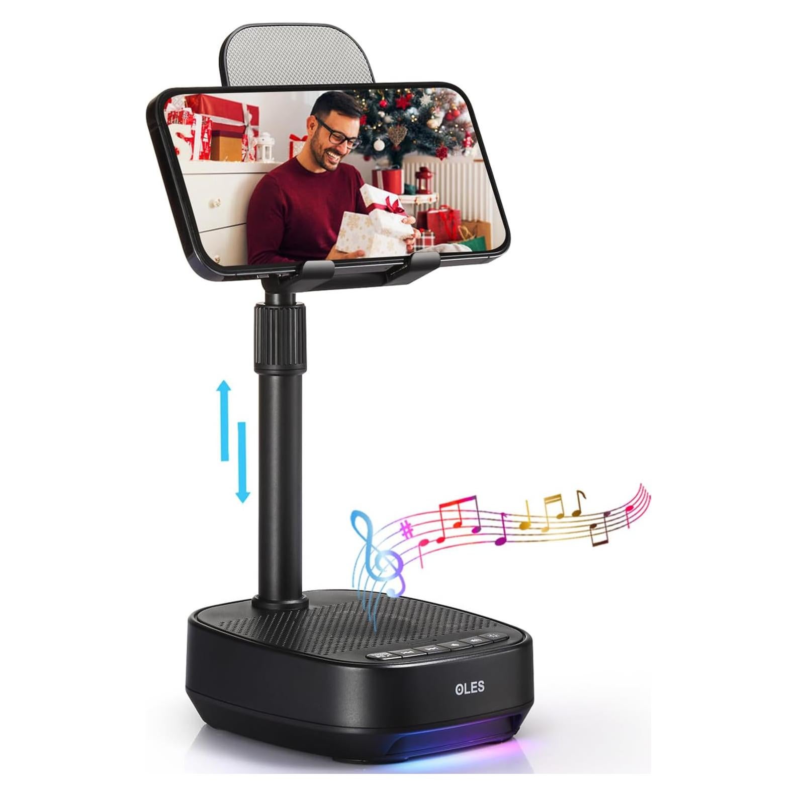 Soporte Ajustable para Teléfono Móvil OLES con Altavoz Bluetooth