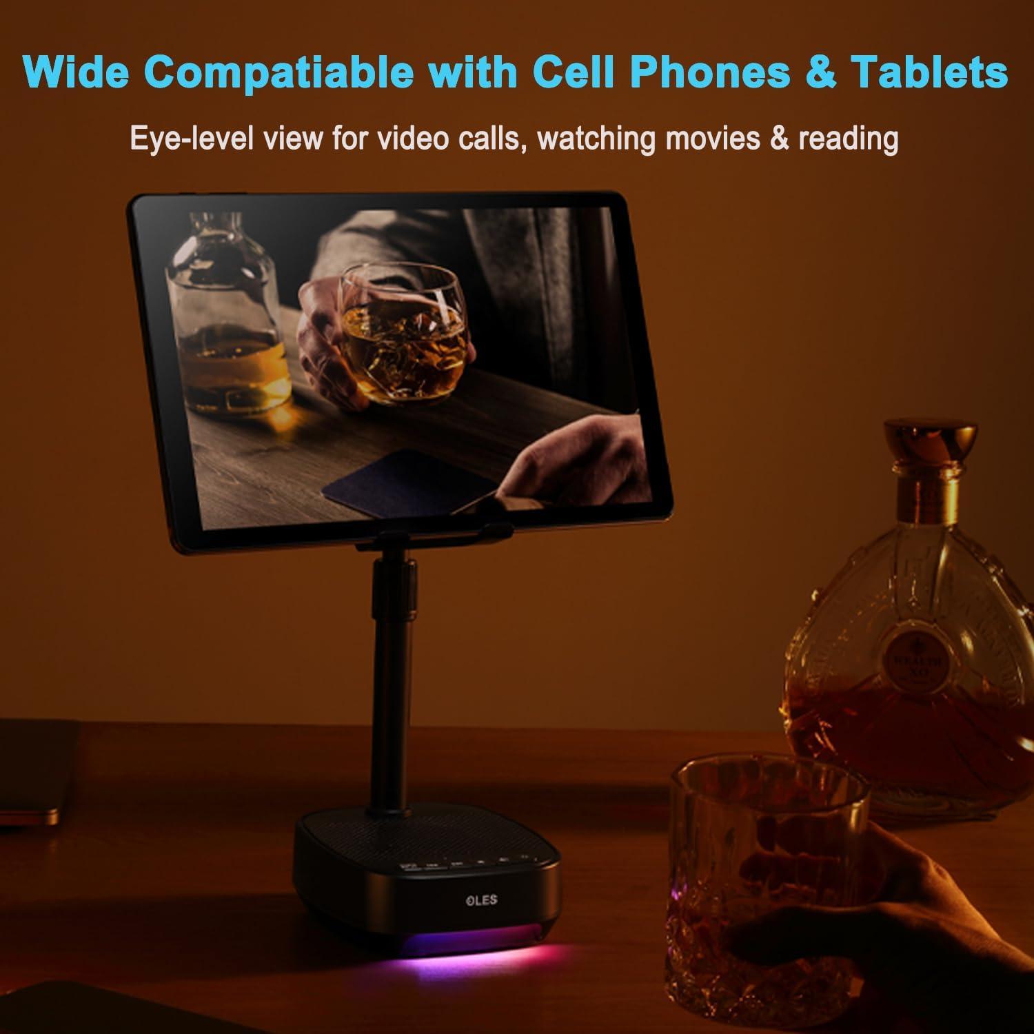 Soporte Ajustable para Teléfono Móvil OLES con Altavoz Bluetooth