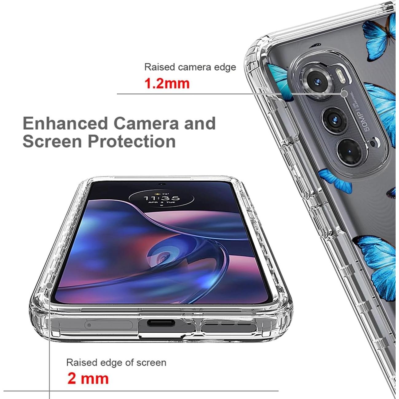 Funda Protectora Motorola Moto Edge 2022 5G con Protector