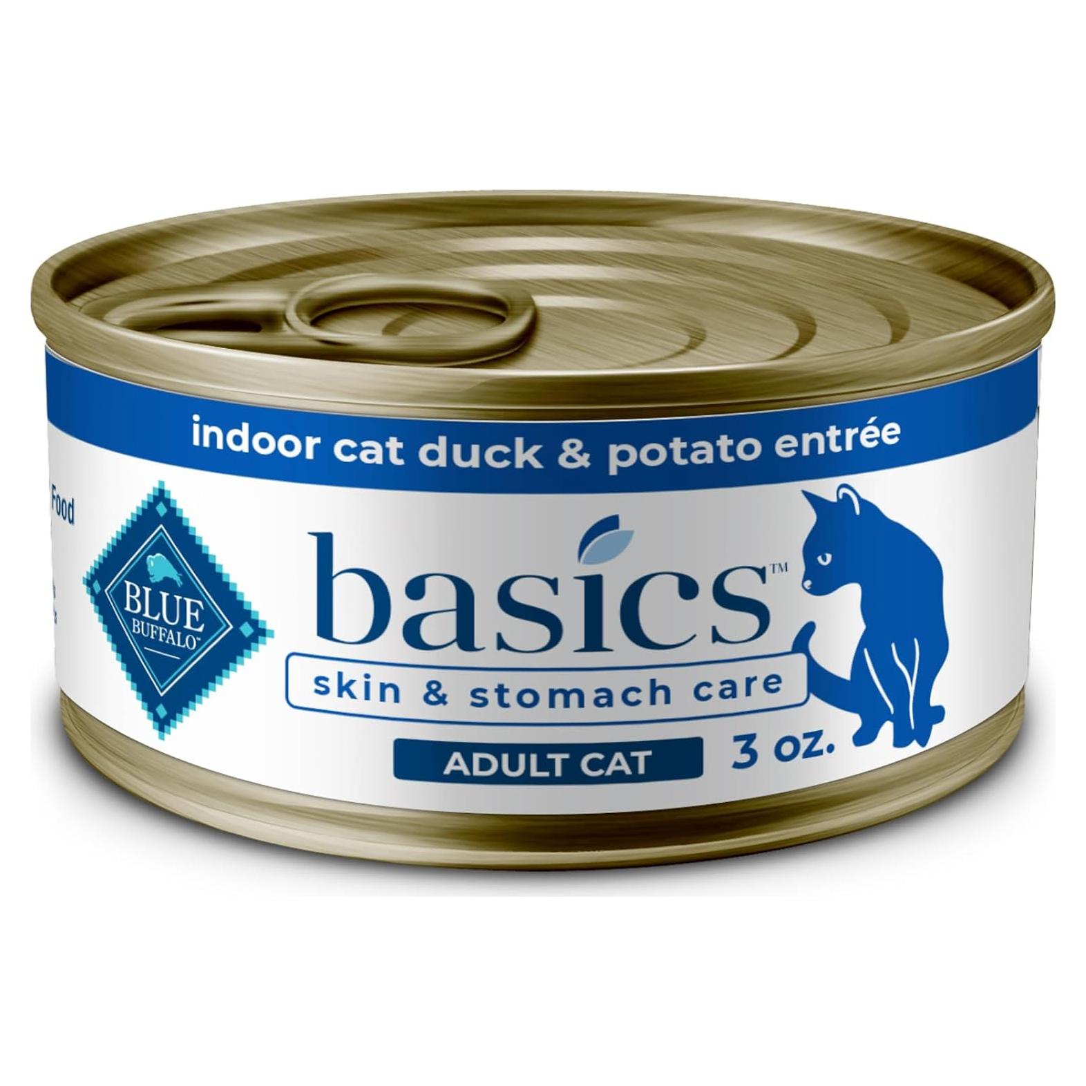Comida Húmeda para Gatos Blue Buffalo Basics Pato 24 Latas 85g